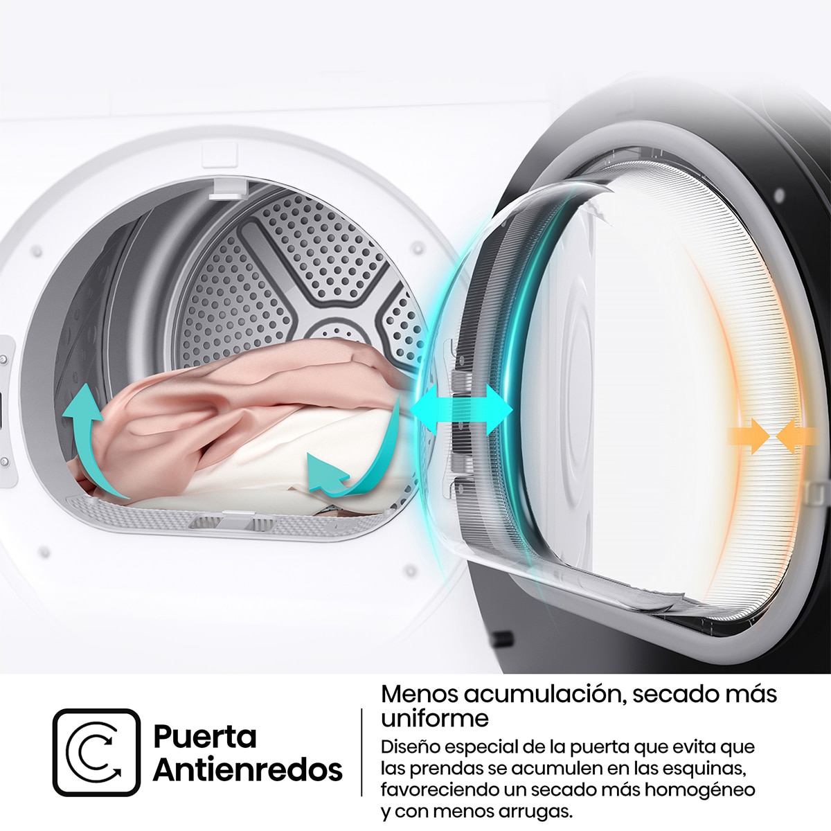 Secadora Hisense 8 kg bomba de calor DH1I800UWDE - Blanco Blanco-9