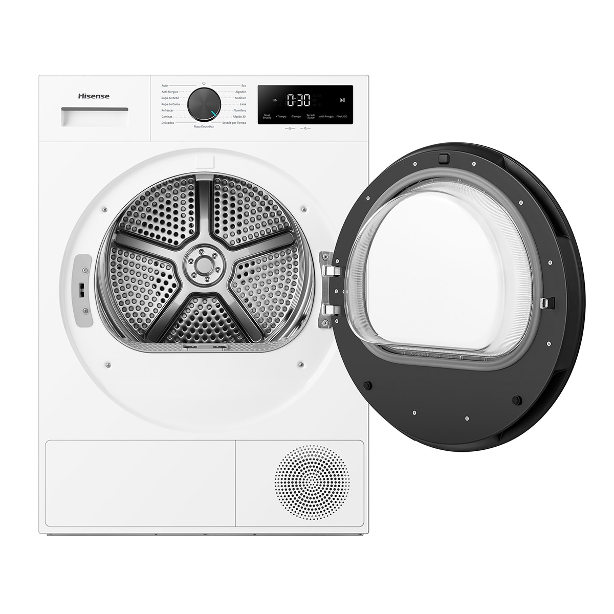 Secadora Hisense 8 kg bomba de calor DH1I800UWDE - Blanco Blanco-16