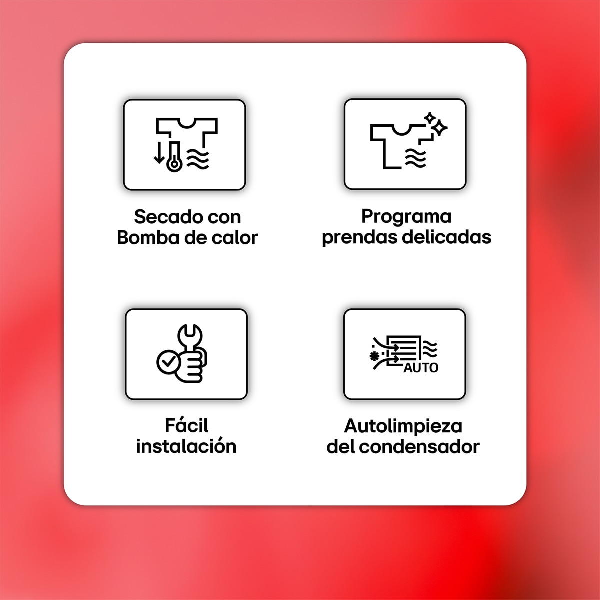 Secadora LG 9 Kg, Bomba de calor Dual, con Inteligencia artificial, Serie 140 - RHX1009NWB - Blanco marfil Blanco marfil-3