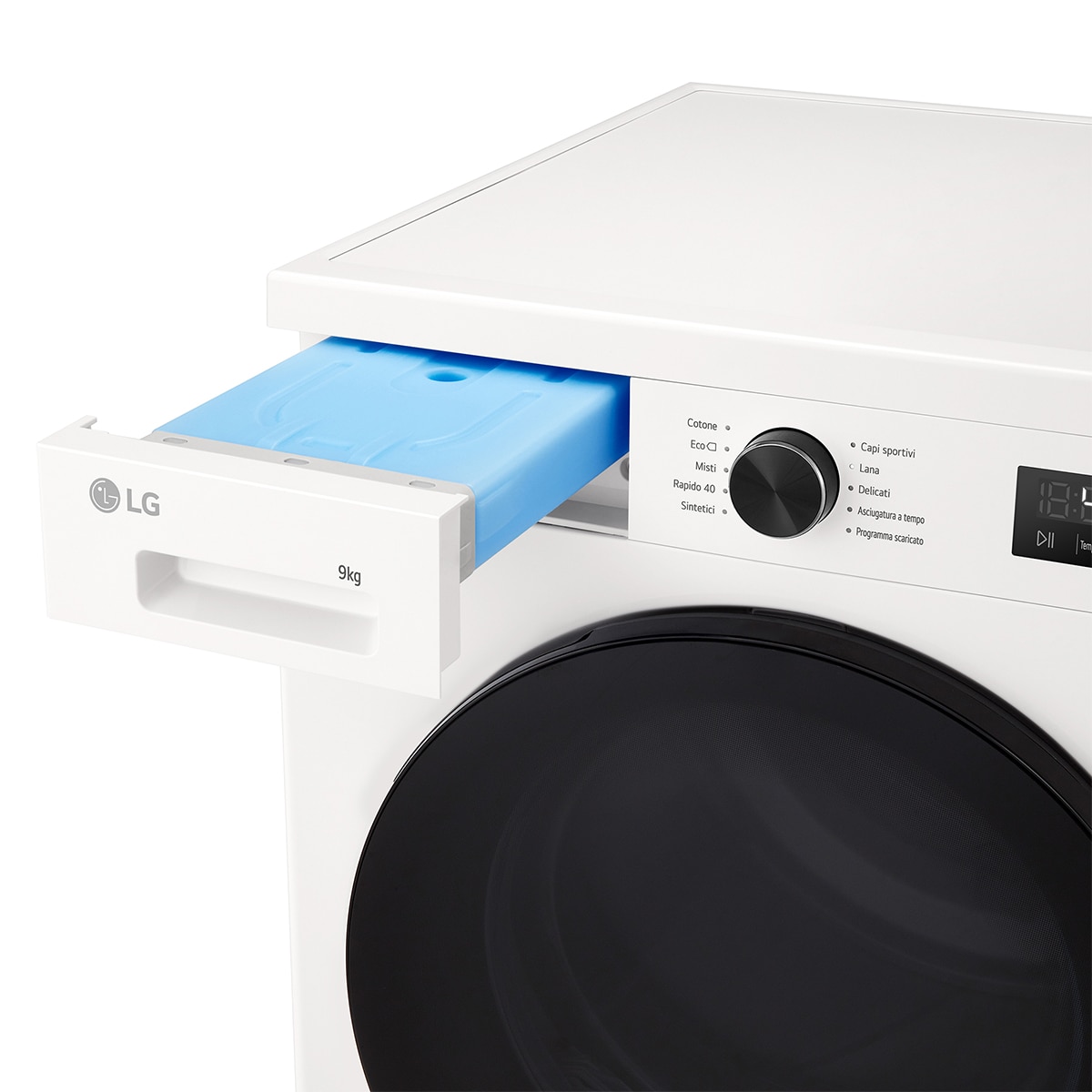 Secadora LG 9 Kg, Bomba de calor Dual, con Inteligencia artificial, Serie 140 - RHX1009NWB - Blanco marfil Blanco marfil-11