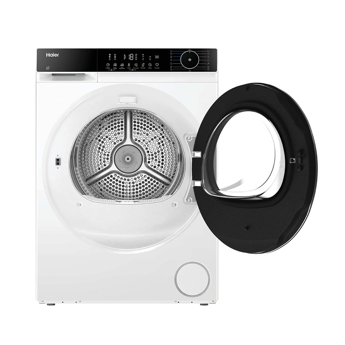 Secadora Haier 8 kg Condensación, Bomba de calor y fondo reducido X 5 - HD80-D357TU1-S Negro-2