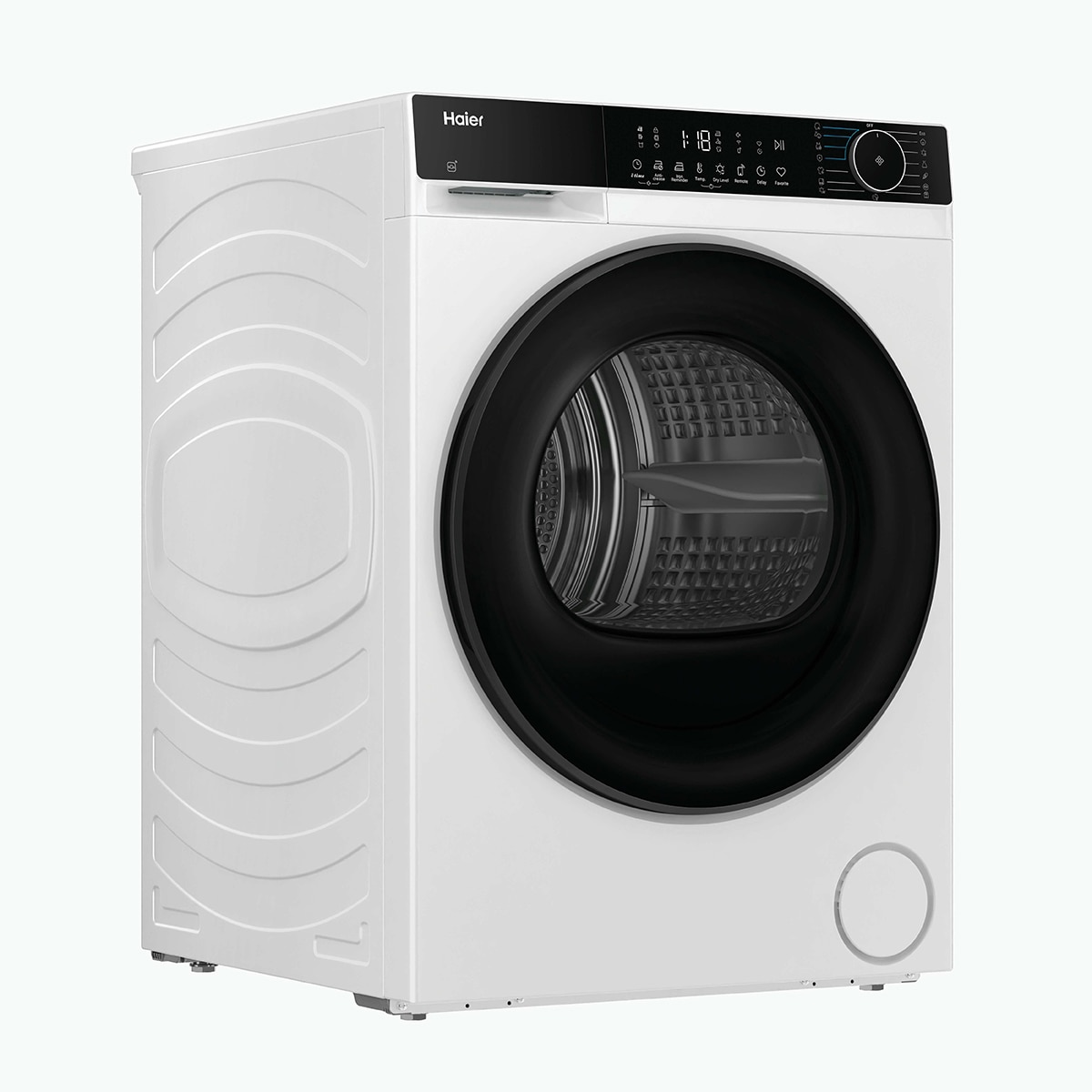 Secadora Haier 8 kg Condensación, Bomba de calor y fondo reducido X 5 - HD80-D357TU1-S Negro-3