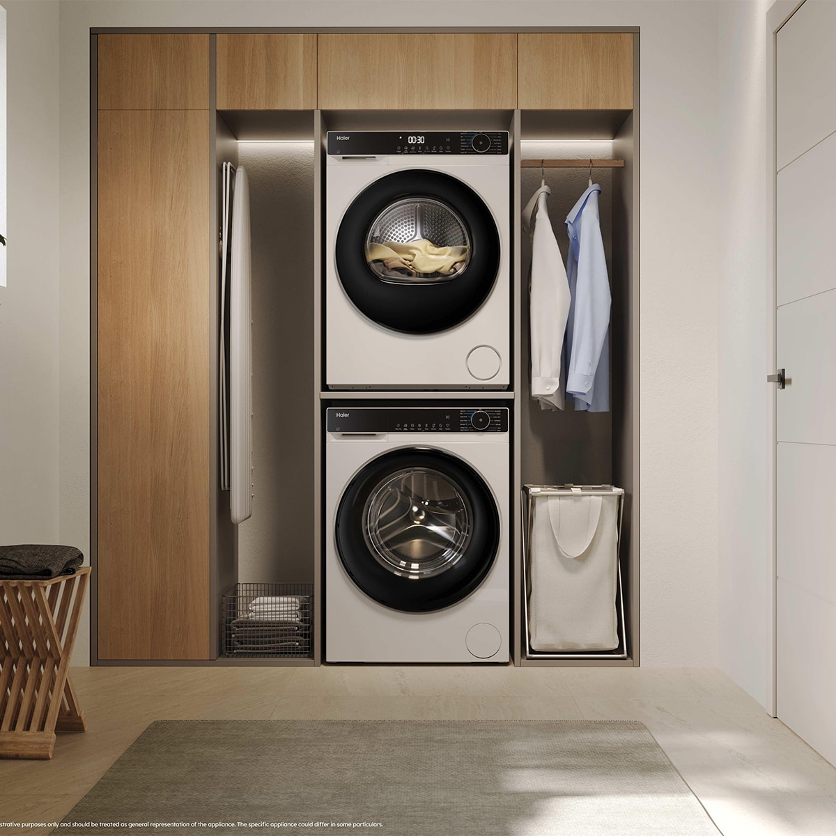 Secadora Haier 8 kg Condensación, Bomba de calor y fondo reducido X 5 - HD80-D357TU1-S Negro-8