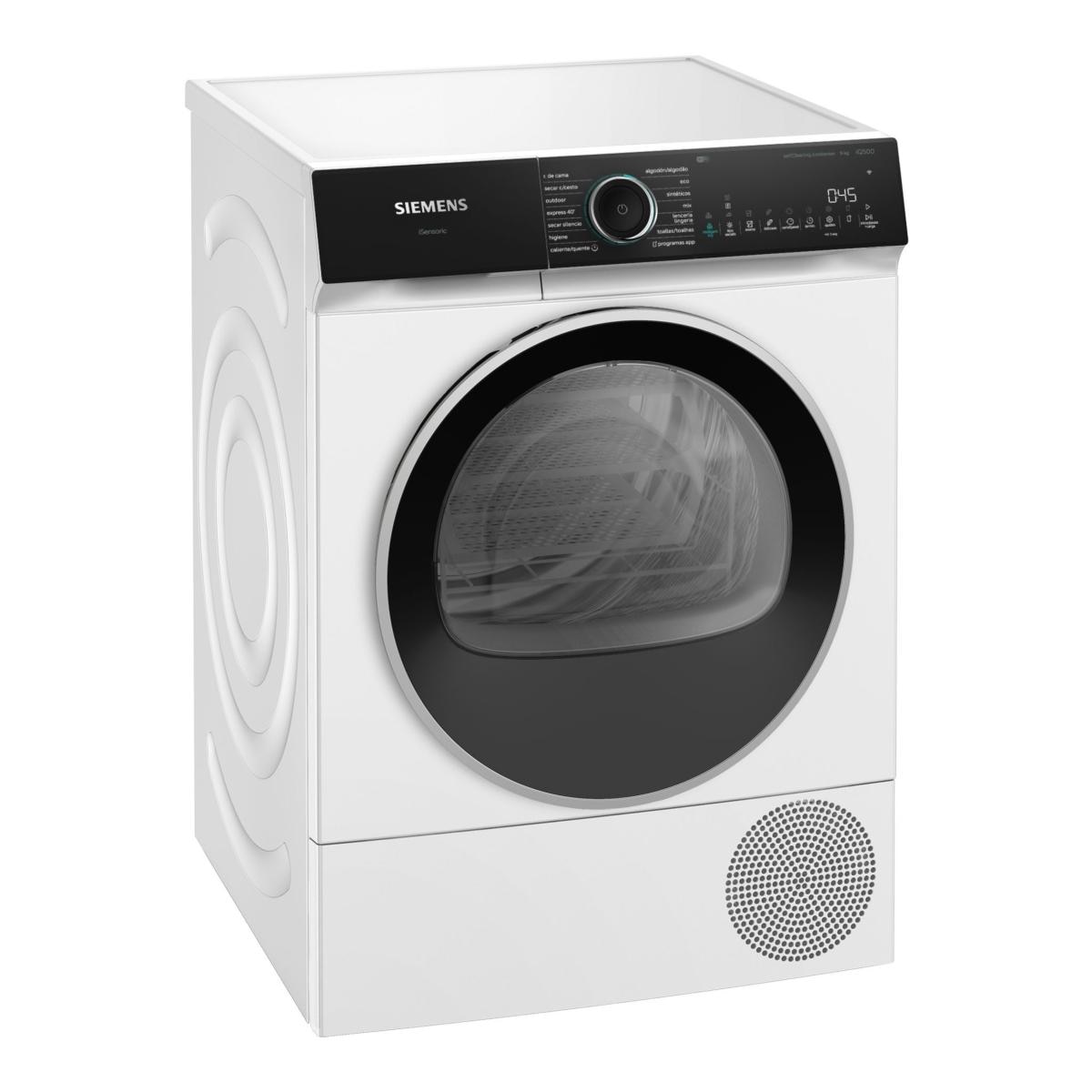 Imagen 3 de Secadora Siemens iQ500, 9 kg, boma de calor - WQ46N2D0ES - Blanco Blanco