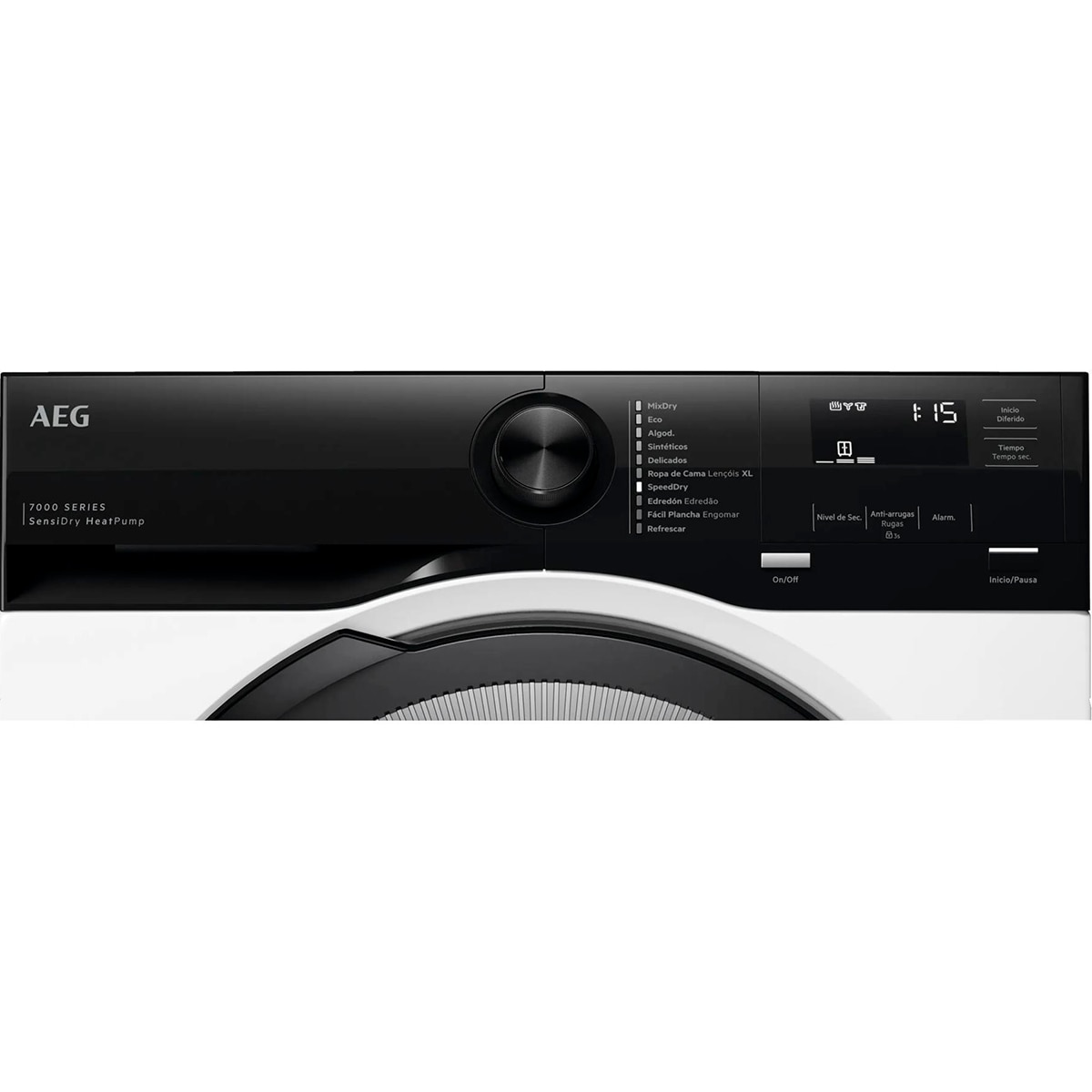 Secadora AEG 9 kg Bomba de calor ,Ciclo rápido, Ahorro tiempo, Serie 7000 -TE7G9OBOB - Negro Negro-4