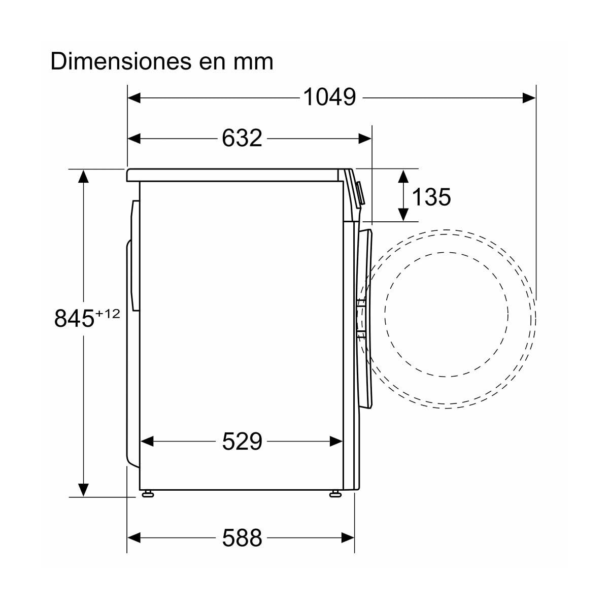 Recondicionado - Grade B - Máquina de Lavar Roupa Siemens iQ500 WG54G2Z0ES Carga Frontal de 10 kg e 1400 rpm - Branco Branco-6