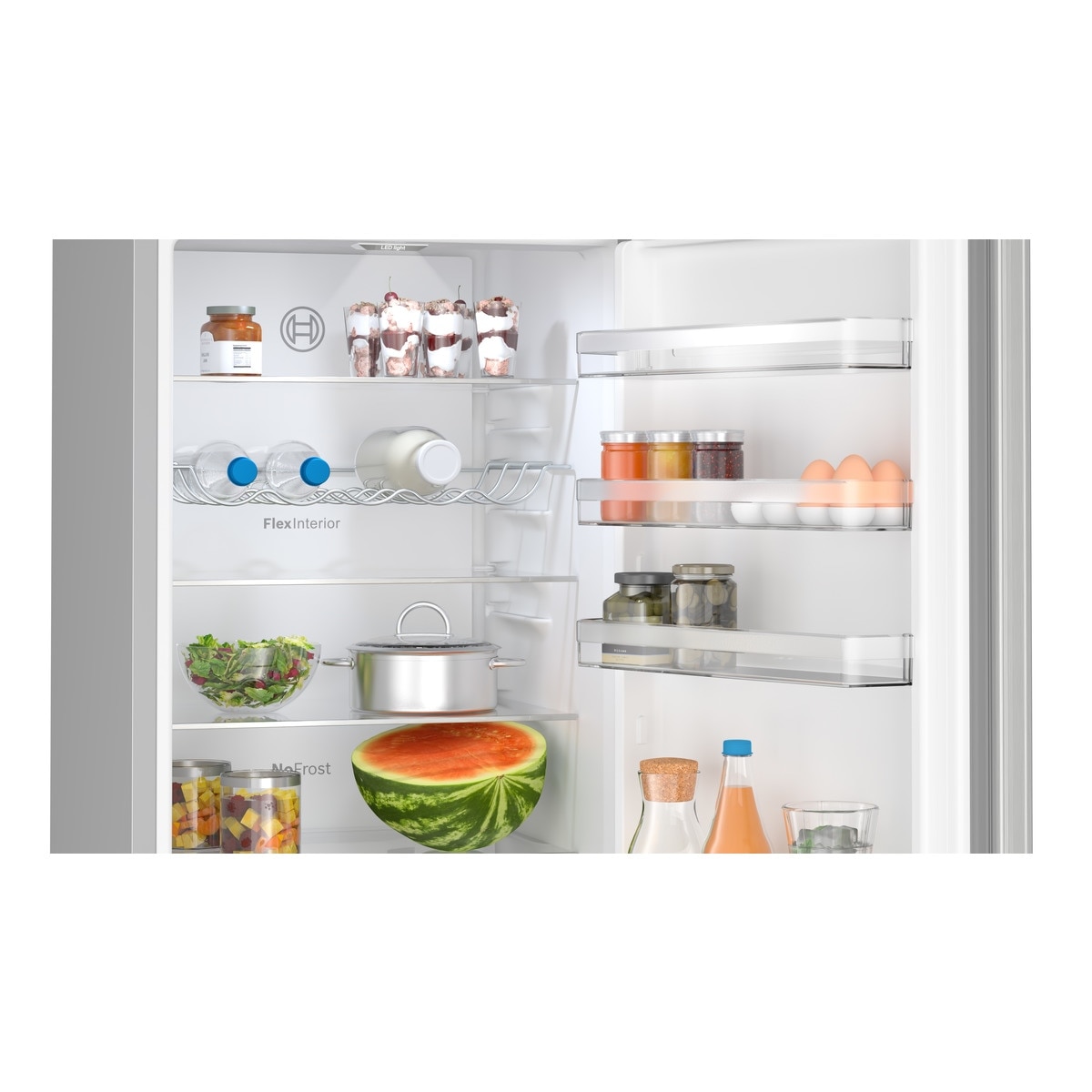 Recondicionado - Grade B - Frigorífico Combinado Bosch Serie 4 KGN392LAF No Frost de 203 cm - Look Inox Aço Inoxidável Anti-Impressões Digitais-4