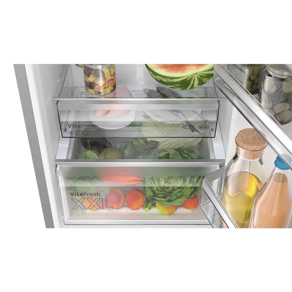 Recondicionado - Grade B - Frigorífico Combinado Bosch Serie 4 KGN392LAF No Frost de 203 cm - Look Inox Aço Inoxidável Anti-Impressões Digitais-6