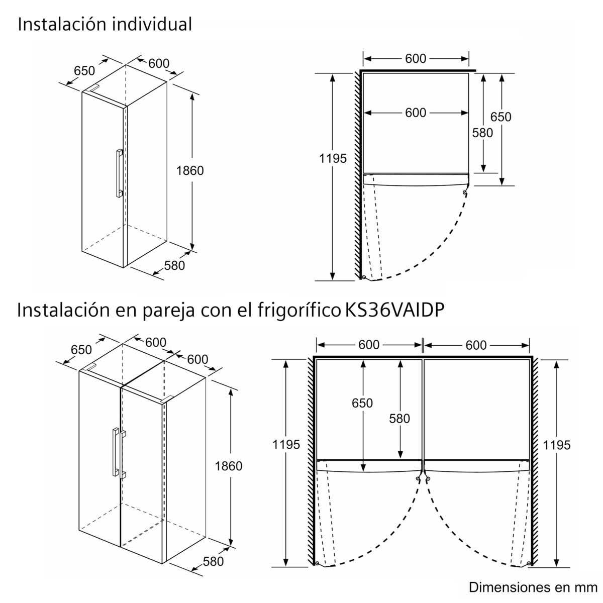 Recondicionado - Grade B - Arca Congeladora Vertical Siemens GS36NAIEP No Frost e FreshSens de 186 cm - Inox Easyclean Aço inoxidável-5