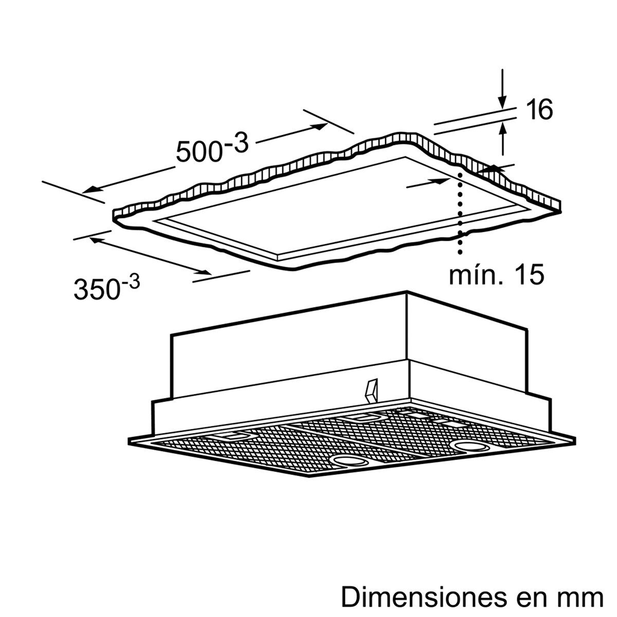 Recondicionado - Grade A - Exaustor Encastrável Bosch Série 4 DHL555BL com 4 Velocidades e de 53 cm - Prateado Metálico Prata-3