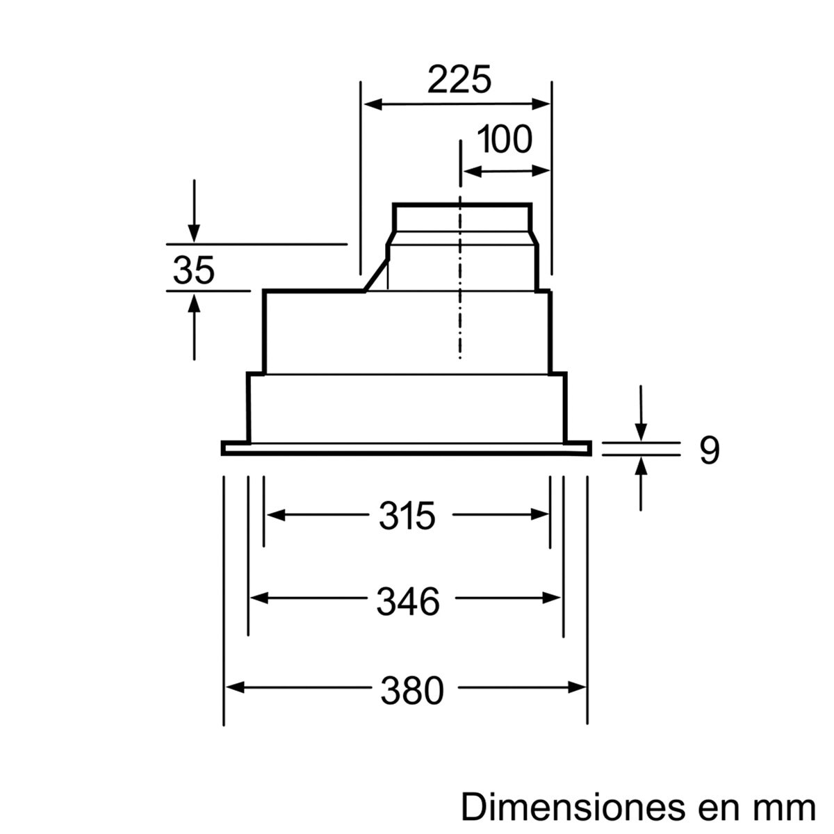 Recondicionado - Grade A - Exaustor Encastrável Bosch Série 4 DHL555BL com 4 Velocidades e de 53 cm - Prateado Metálico Prata-4