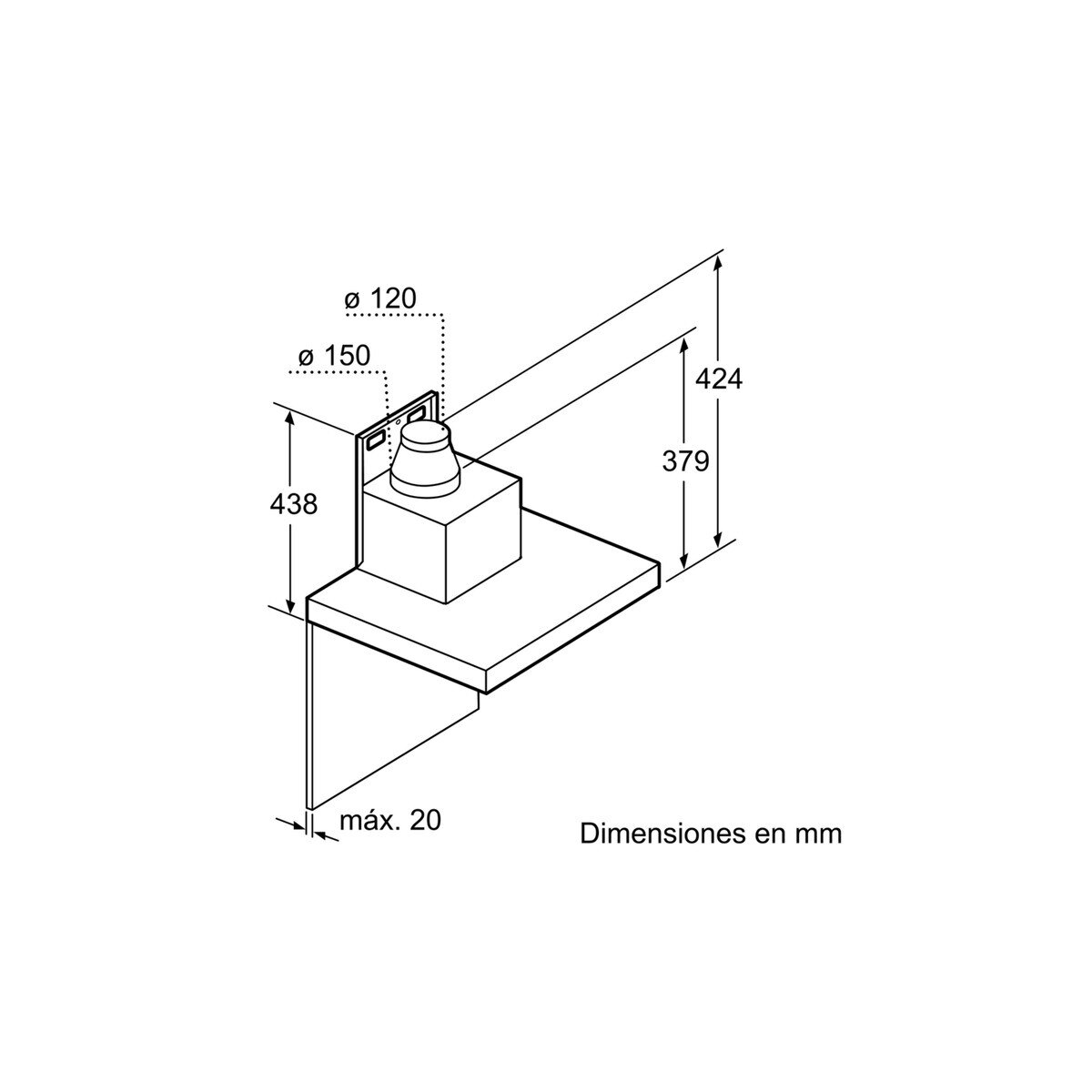 Recondicionado - Grade B - Exaustor de Parede Siemens iQ500 LC98BIP50 de 5 Velocidades e de 90 cm - Inox Inox-6