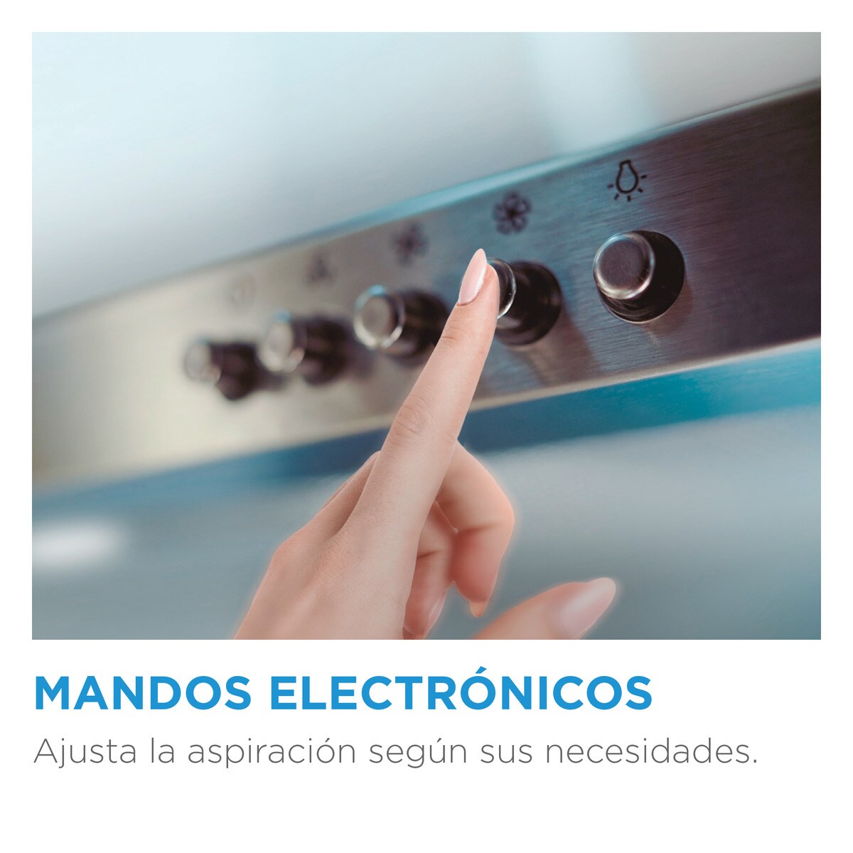 Recondicionado - Grade A - Exaustor Telescópico Encastrável Midea MH60T2250X-ES de 3 Velocidades e de 59,5 cm - Inox Aço inoxidável-3