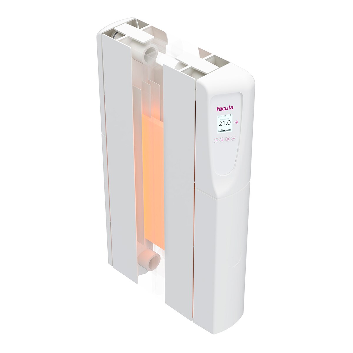 Emisor térmico cerámico Fácula Serie Volcano N 500W, WiFi, - C0500NWI - Blanco Blanco-3