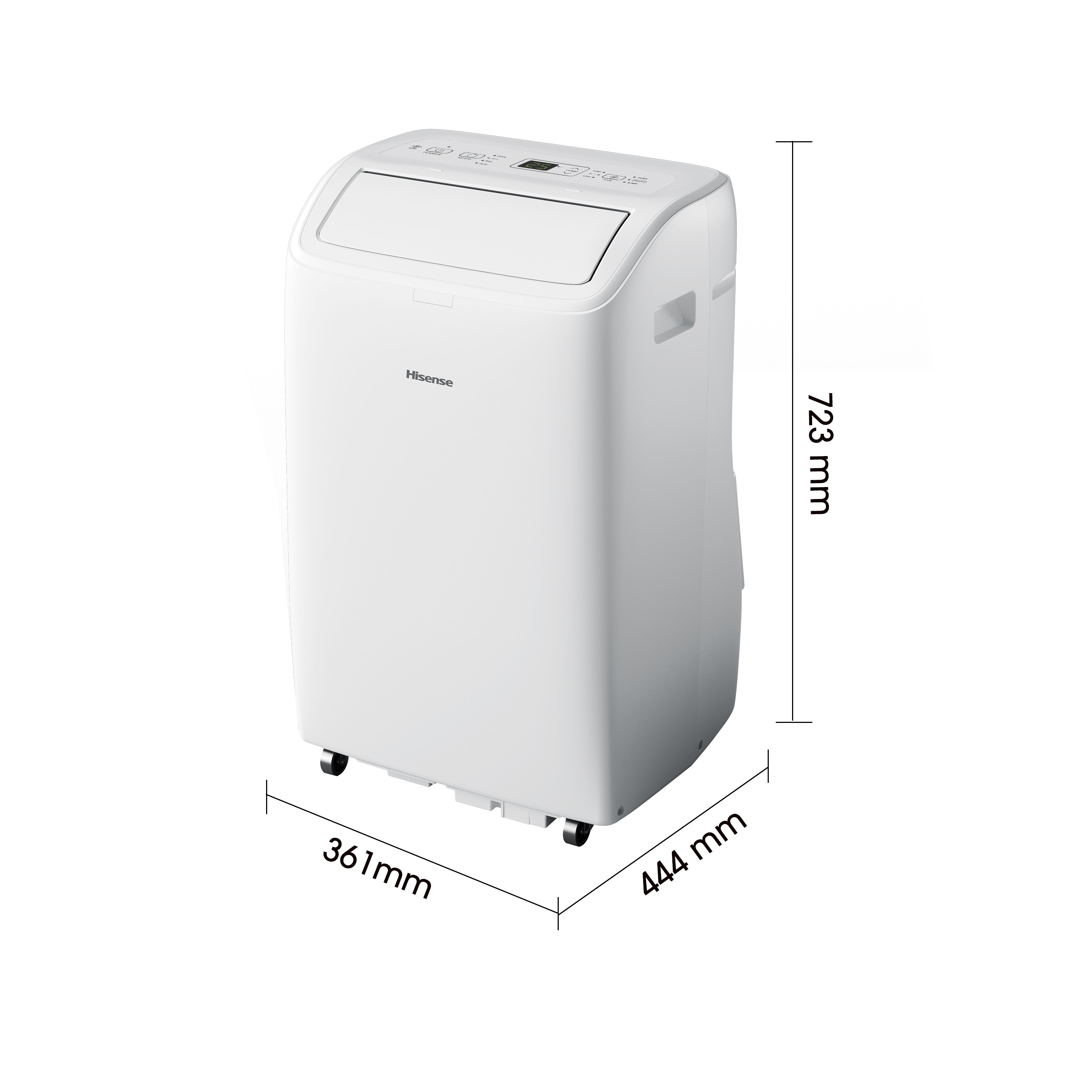Aire acondicionado portátil Hisense con 3010 frig/h, WiFi - APC12QC Blanco-2