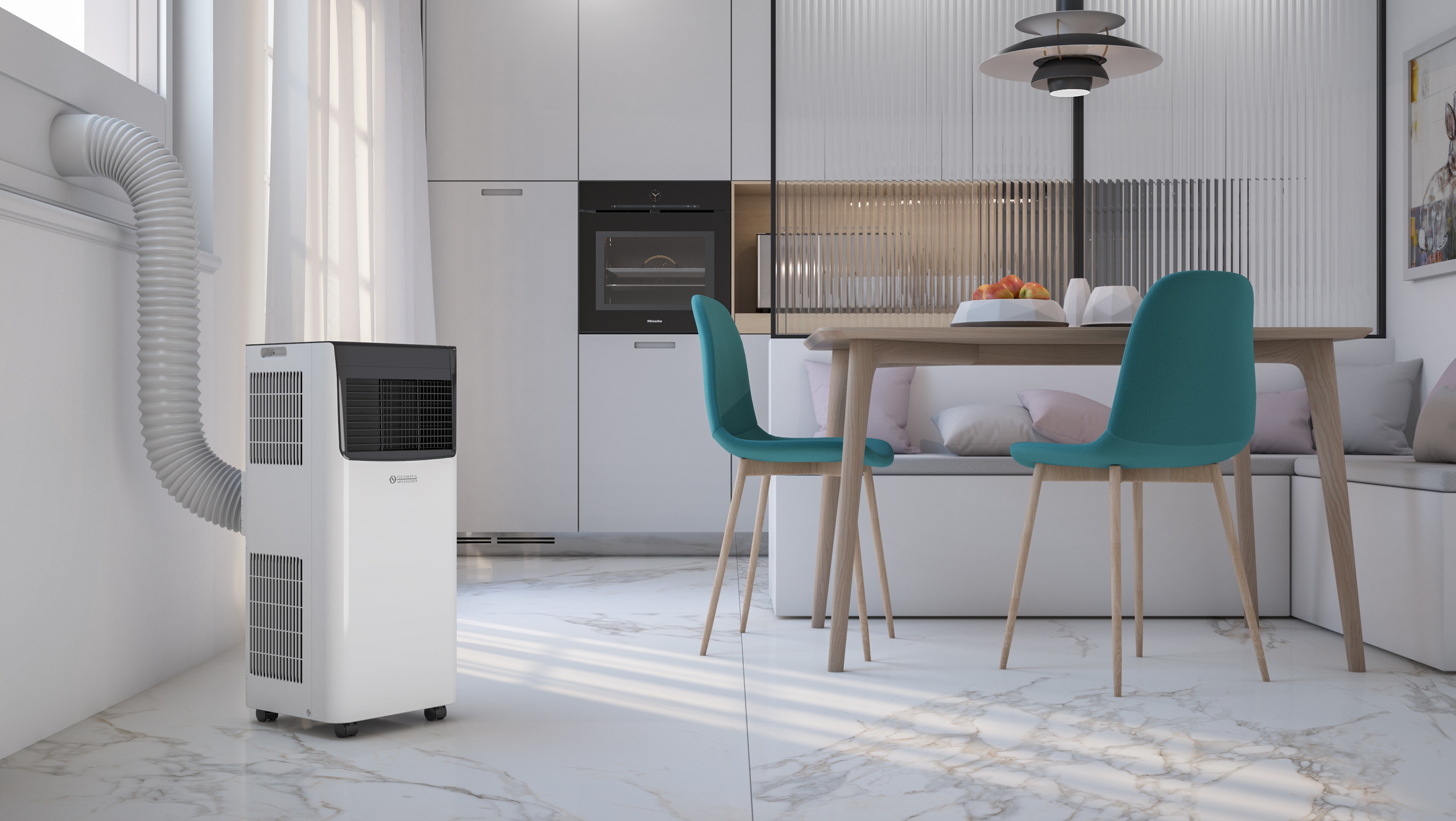Aire acondicionado portatil Olimpia WiFi con 2.200 Frig/h - DOLCECLIMA COMPACT 10 SB WIFI Blanco-3