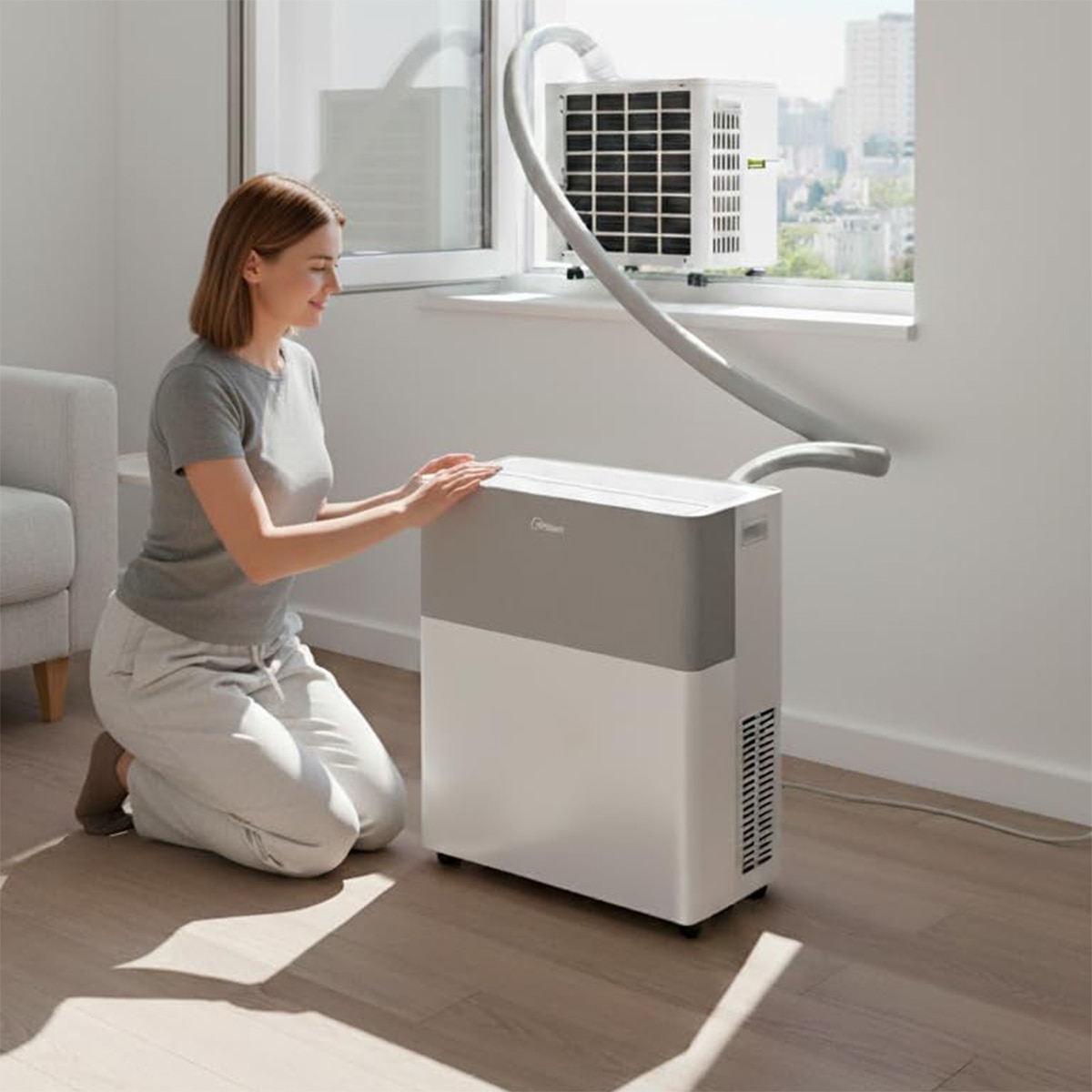 Aire acondicionado portátil Midea con 3010 frig/h y 2750 kcal/h - MMCS-12HRN8-QRD0 Blanco-10