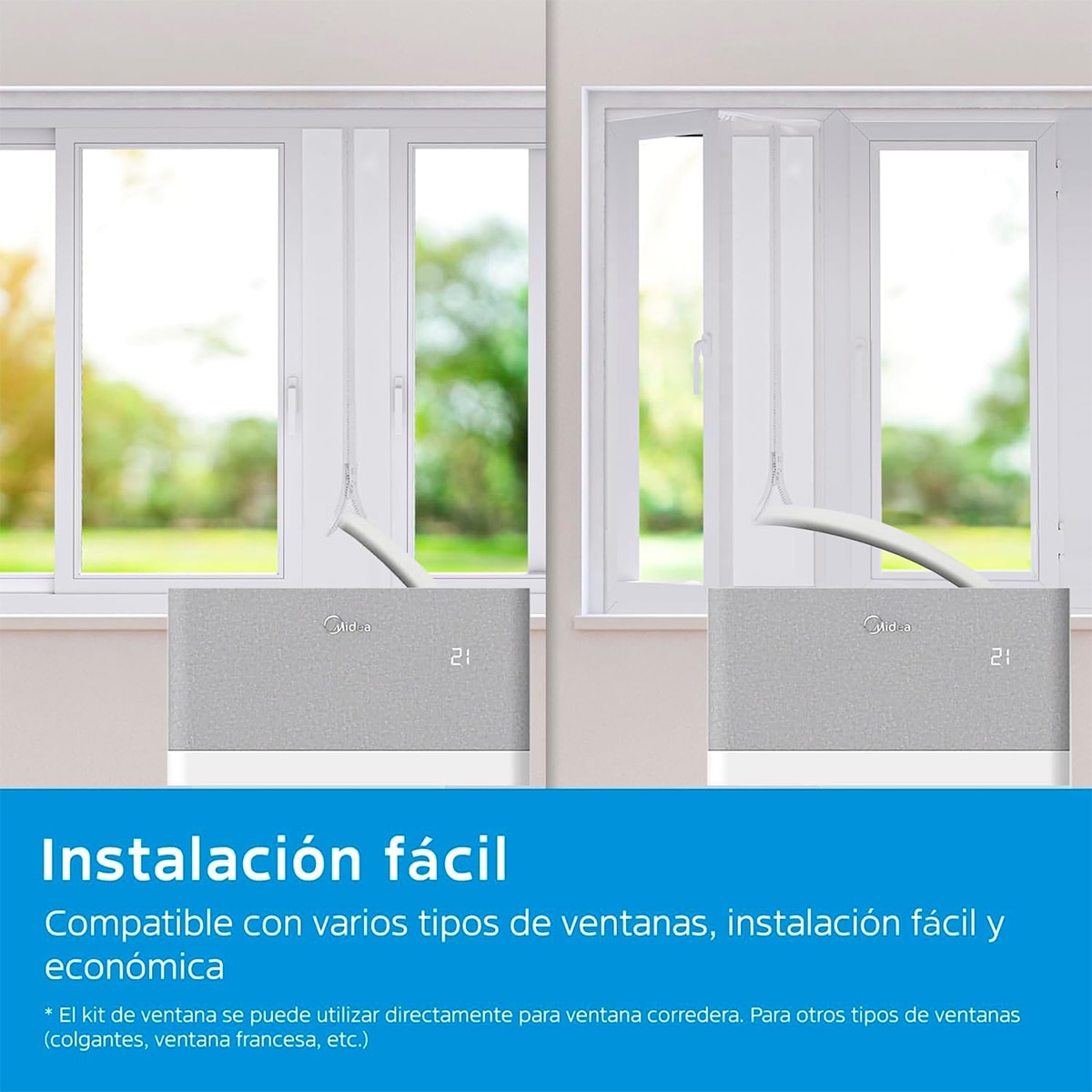 Aire acondicionado portátil Midea con 3010 frig/h y 2750 kcal/h - MMCS-12HRN8-QRD0 Blanco-12