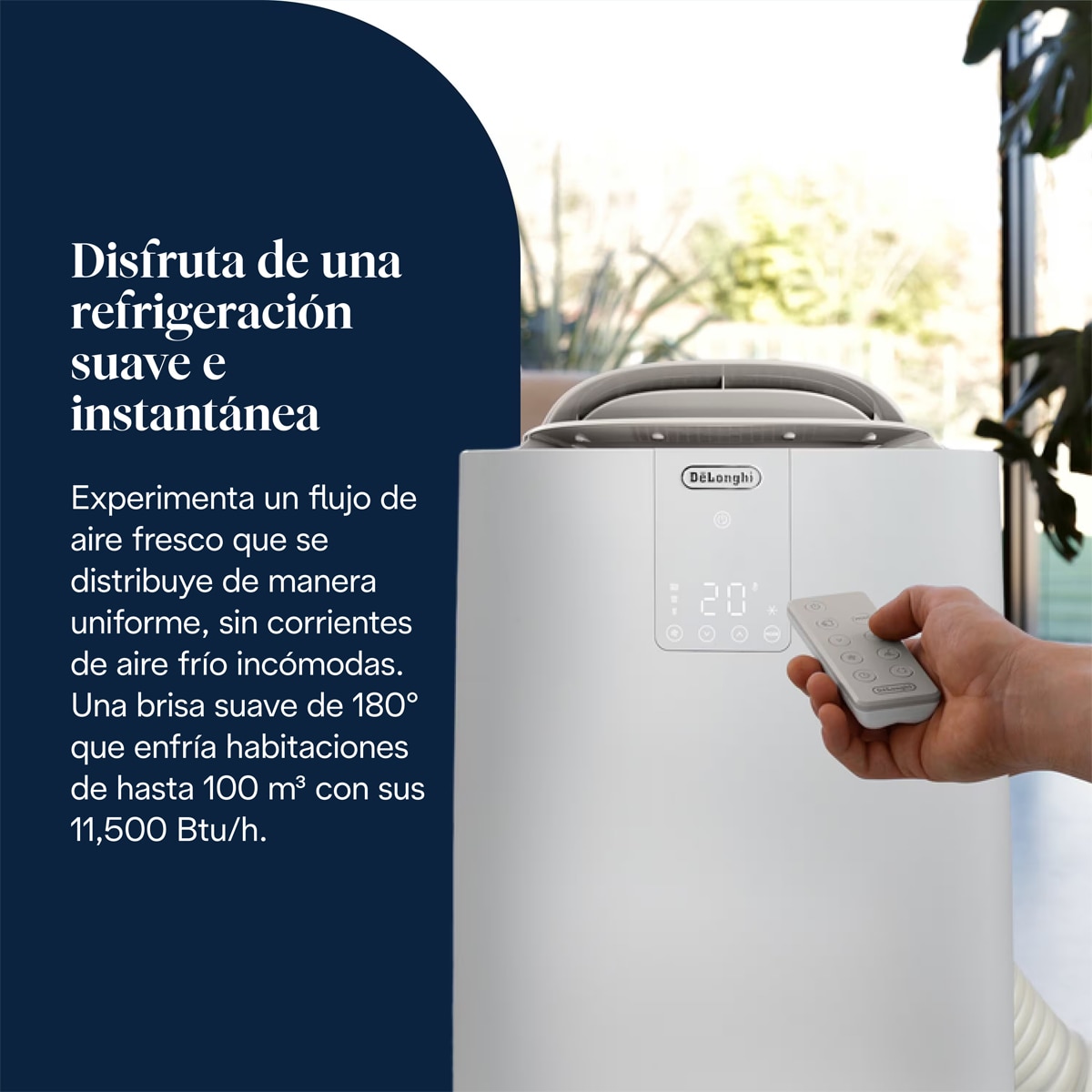 Aire acondicionado portátil Pingüino De'Longhi PAC AP98 GentleJet 2.875 frig/h Blanco-3