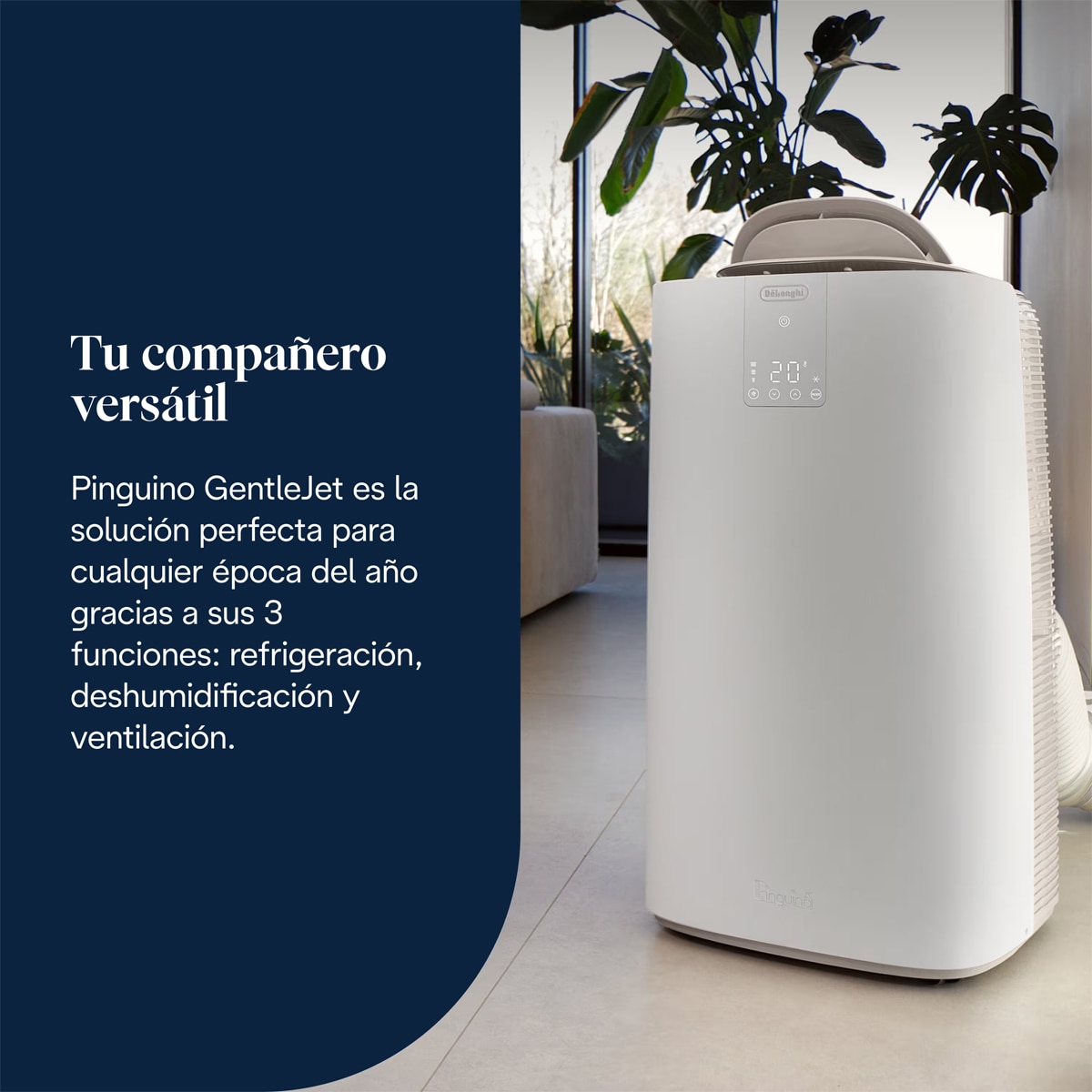 Aire acondicionado portátil Pingüino De'Longhi PAC AP98 GentleJet 2.875 frig/h Blanco-4