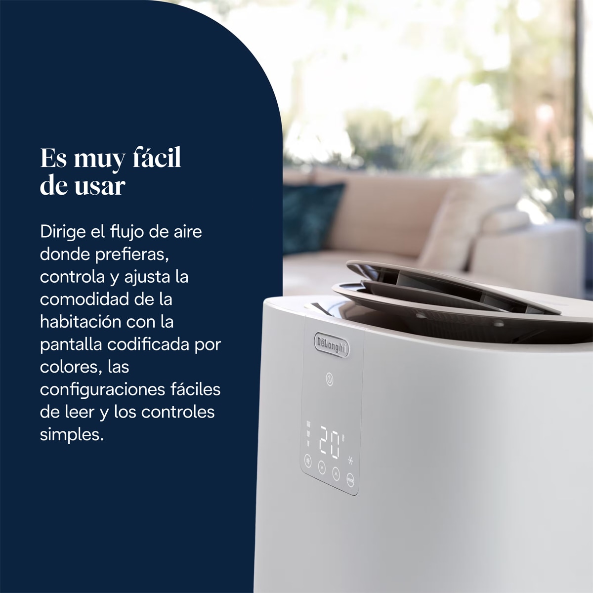 Aire acondicionado portátil Pingüino De'Longhi PAC AP98 GentleJet 2.875 frig/h Blanco-7