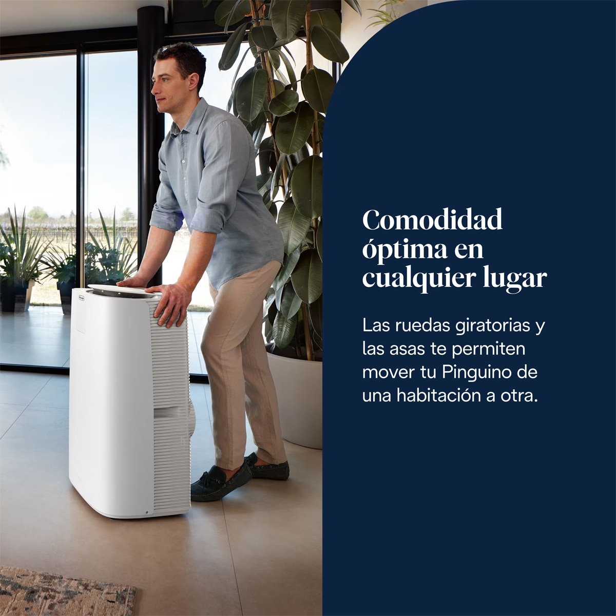 Aire acondicionado portátil Pingüino De'Longhi PAC AP98 GentleJet 2.875 frig/h Blanco-8