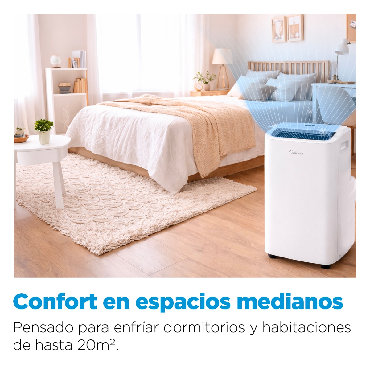 Aire acondicionado portátil Midea con 2322 Frig/h - MPPXA-09CRN7-QB6 Blanco-6
