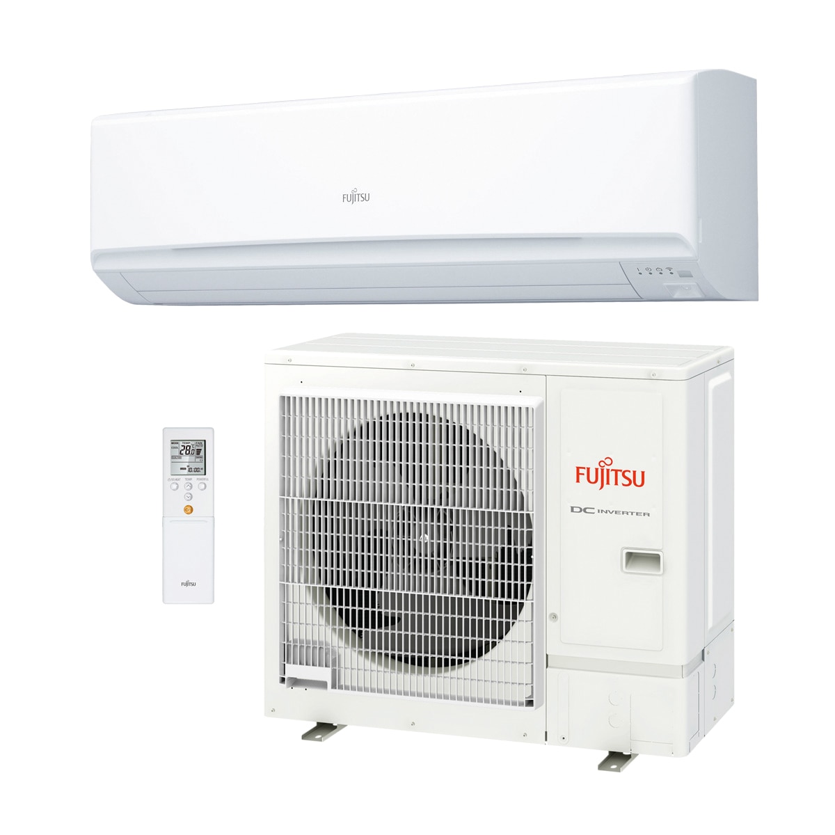 Aire acondicionado Split 1x1 Fujitsu con 6.880 frig/h y 7.568 kcal/h - ASY80K-KM Blanco-2