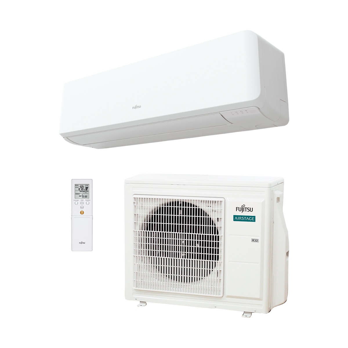 Aire acondicionado Split 1x1 Fujitsu Inverter con 6.104 Frig/h y 6.878 Kcal/h - ASY71UI-KM Blanco-6