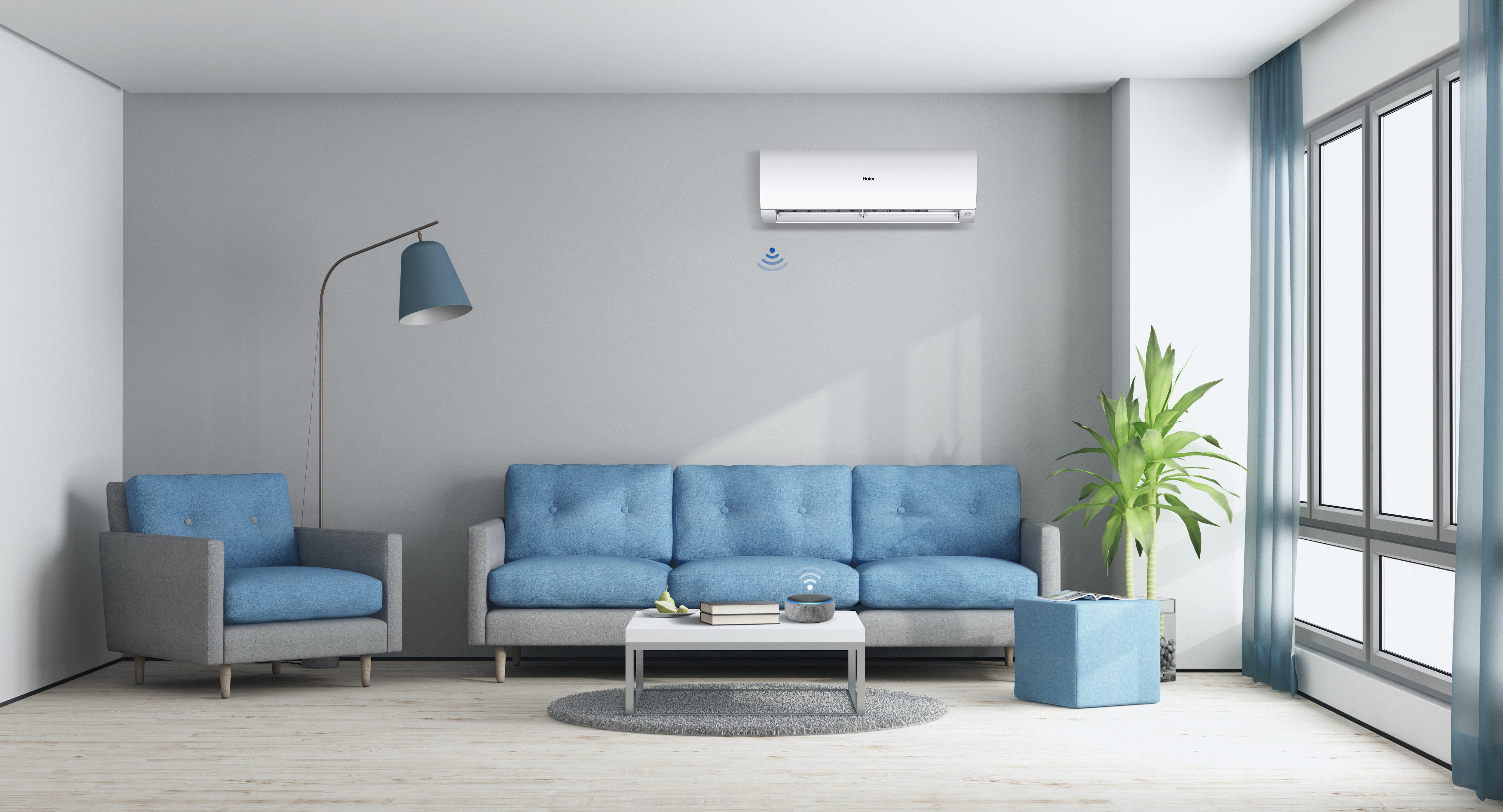 Aire acondicionado Split 1x1 Haier Inverter con 4.472 frig/h y 5.160 kcal/h Flexis - 50 BL UV - Blanco Blanco-4