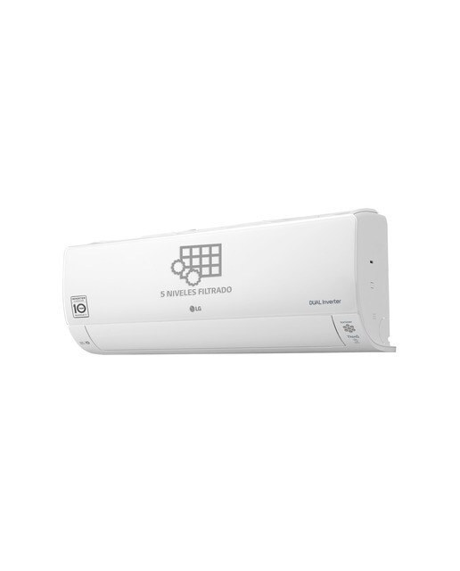 Aire acondicionado Split 1x1 Inverter LGDELUXE12UV.SET con 3.010 frig/h y 3.440 kcal/h Blanco-5