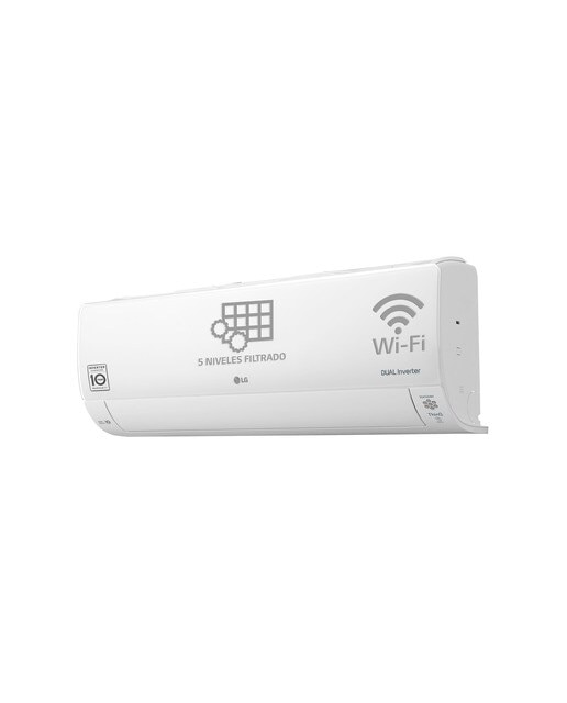 Aire acondicionado Split 1x1 Inverter LGDELUXE12UV.SET con 3.010 frig/h y 3.440 kcal/h Blanco-7