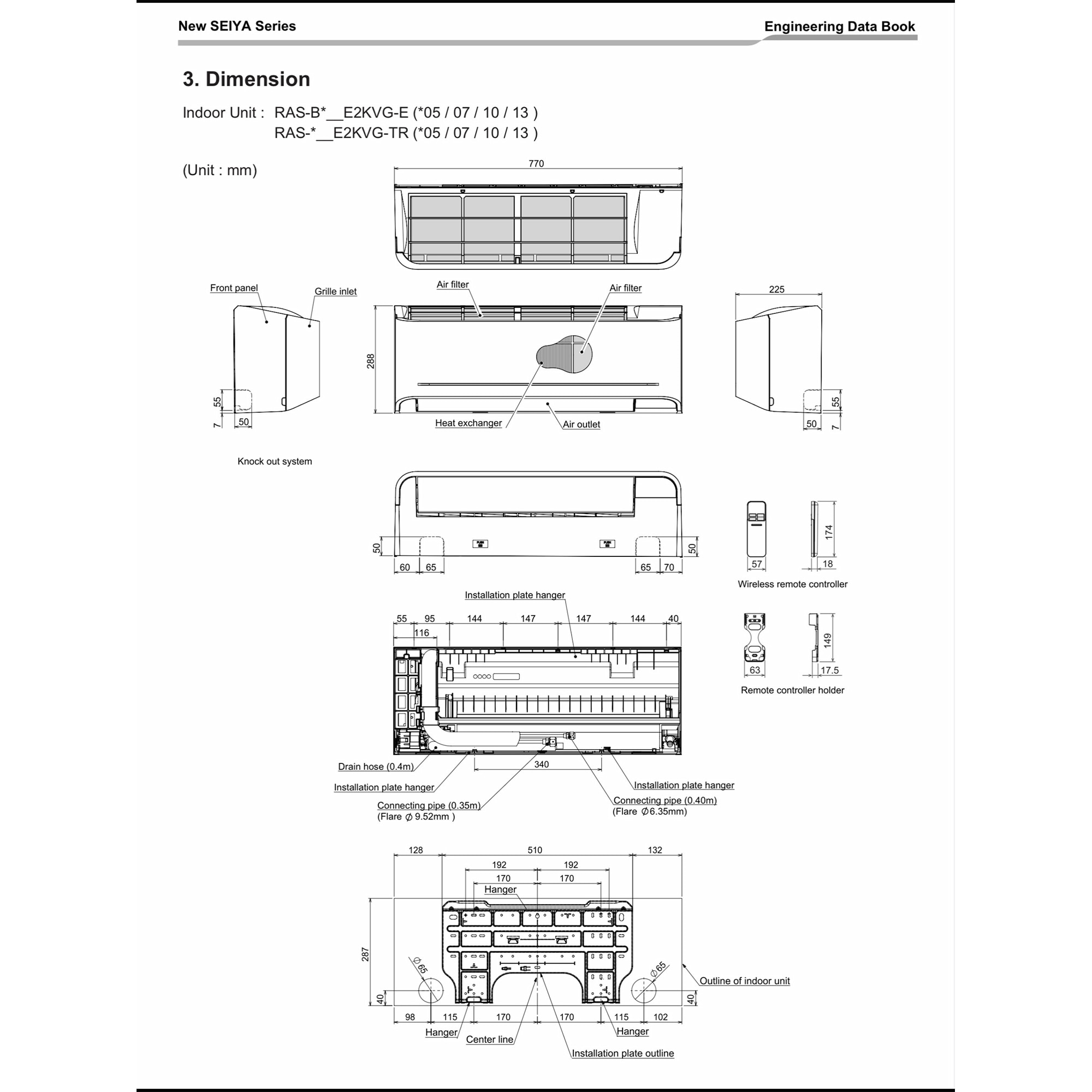Aire acondicionado Split 1x1 Toshiba Inverter con 1.720 frig/h y 2.150 kcal/h  - Seiya+ 7 Blanco-6