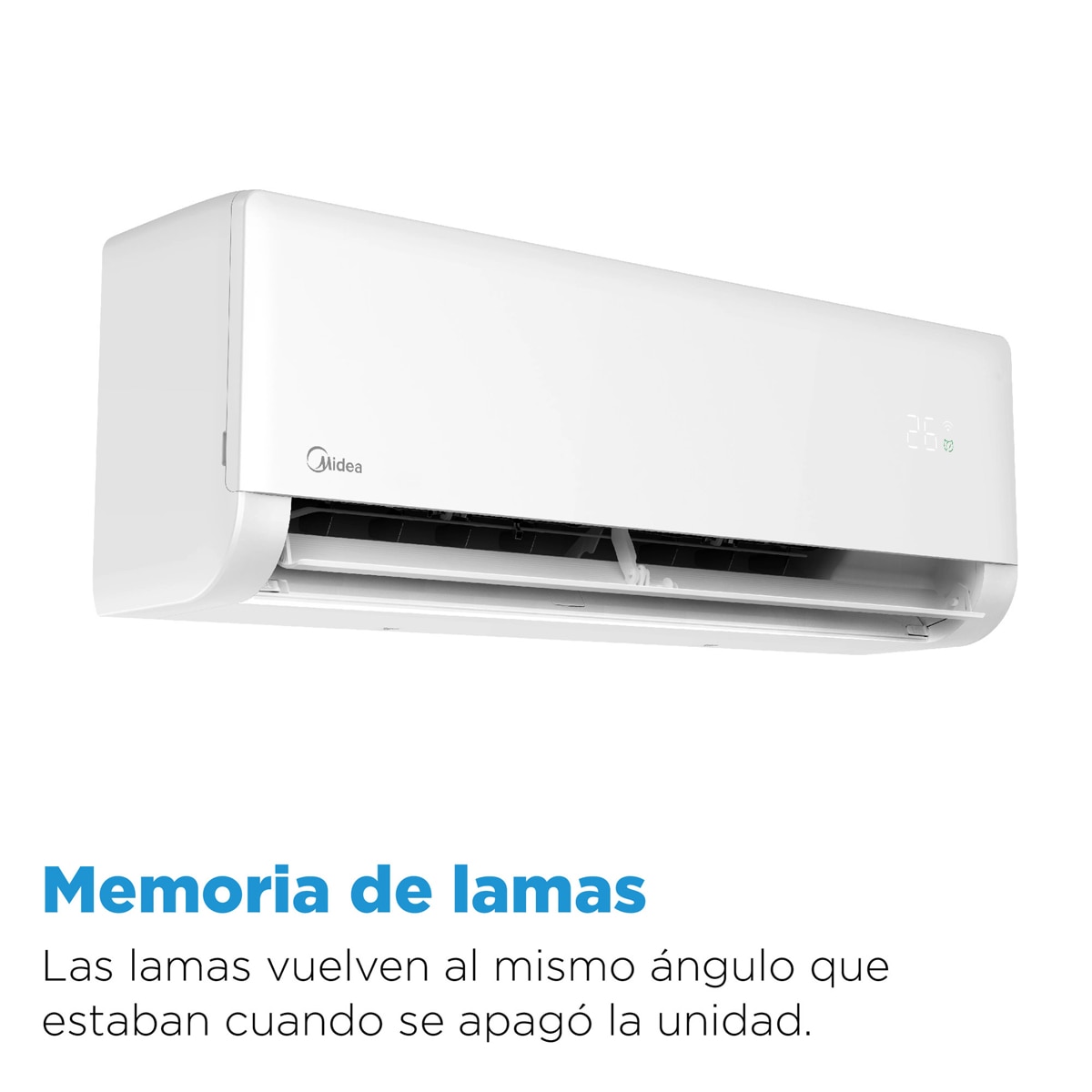 Aire acondicionado Split 1x1 Midea Inverter con 3.027 frig/h + 3.277 kcal/h, WIFI - Breezeless E-35 Blanco-13