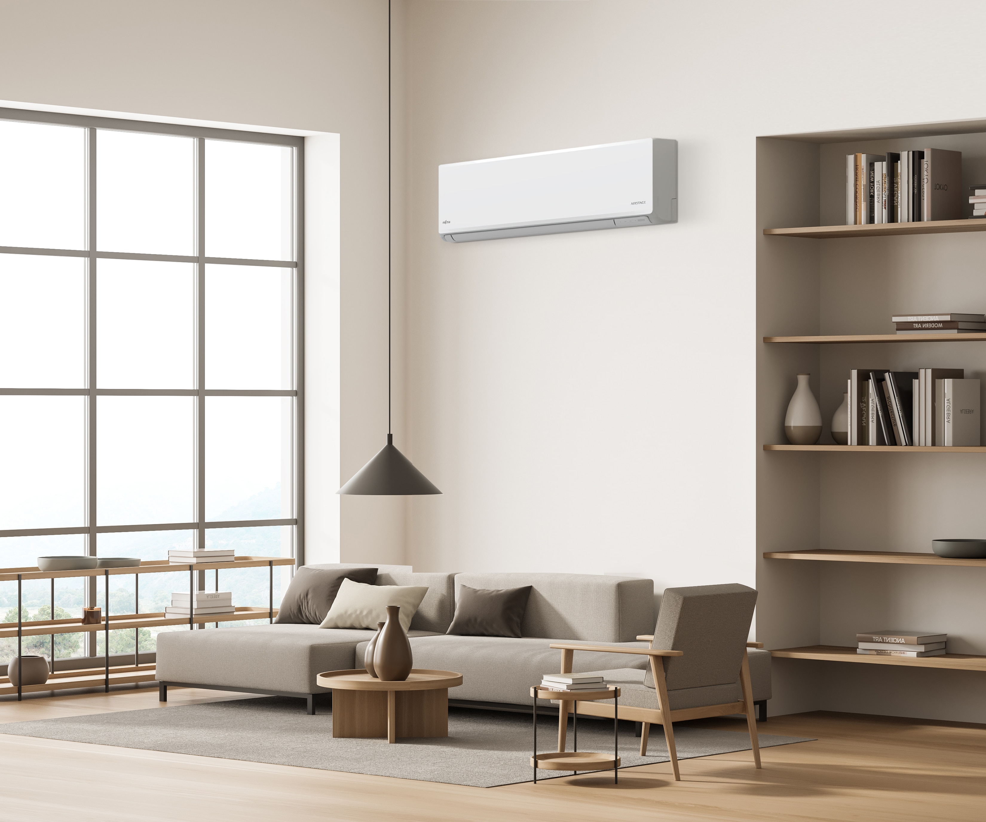 Aire acondicionado Split 1x1 Fujitsu con 2.150  frig/h y 2.752 kcal/h, Wifi - ASY25UI-KN Blanco-6