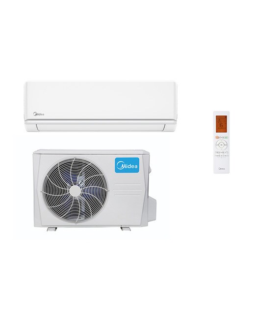 Aire acondicionado Split 1x1 Midea Inverter 2.270 Frig/h y 2.520 Kcal/h - LITE 26(09)N8-2 Blanco-2