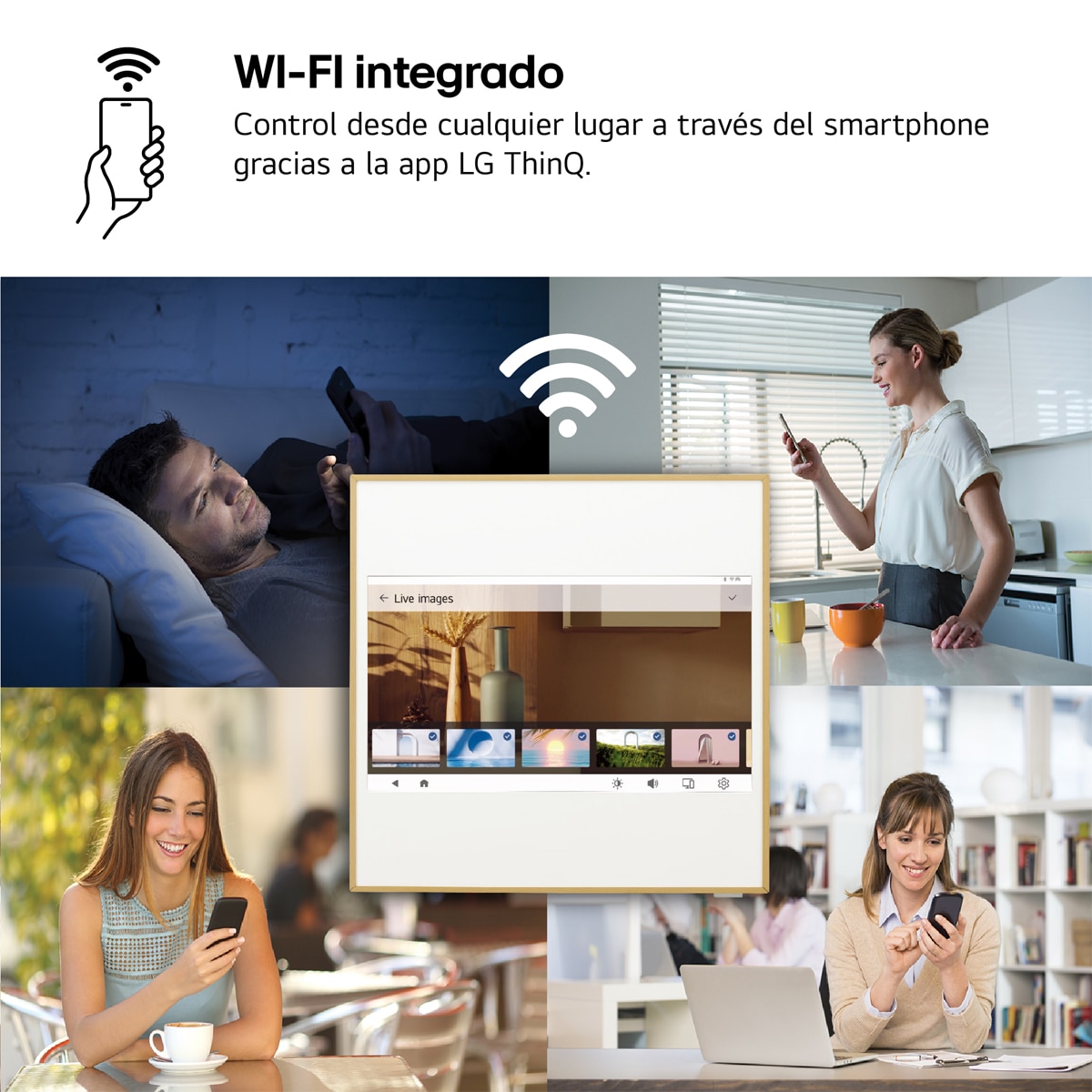 Aire acondicionado Split 1x1 LG Inverter con 2150 frig/h y 2838 kcal/h - ArtCool Gallery LCD Madera-11