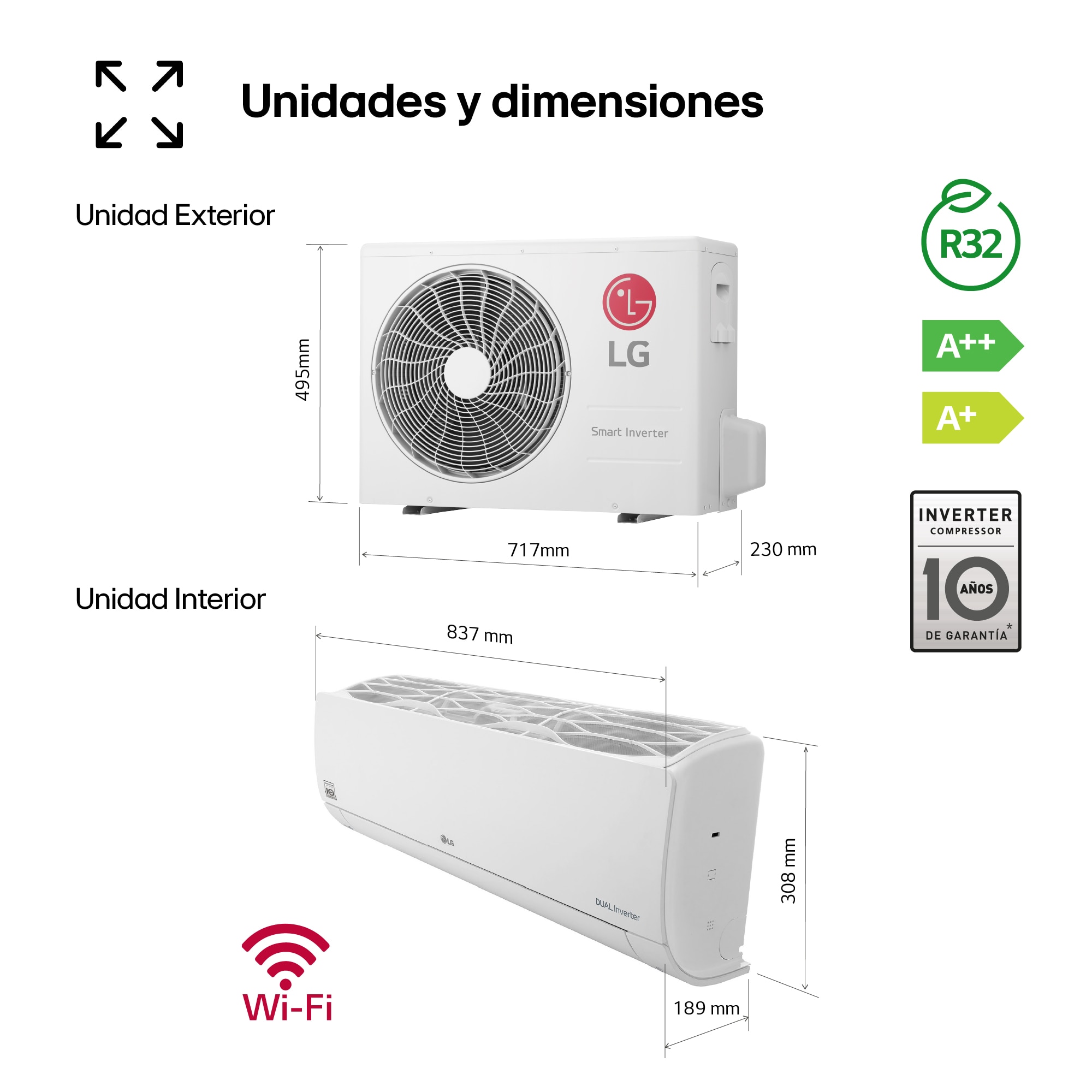 Thumbnail 2 de LG REPLACE09X.SET aire acondicionado 2.150 frig/h