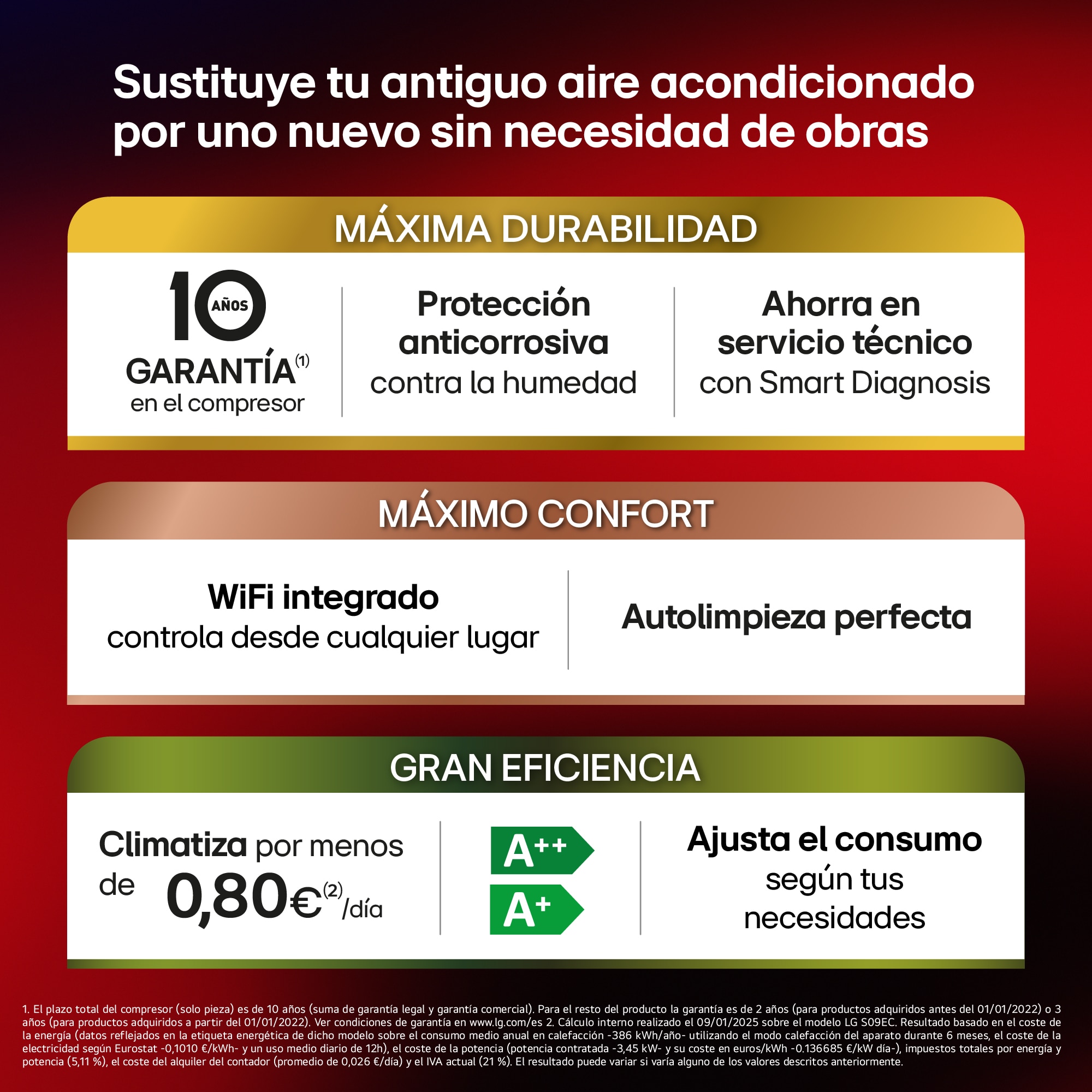 Thumbnail 3 de LG REPLACE09X.SET aire acondicionado 2.150 frig/h
