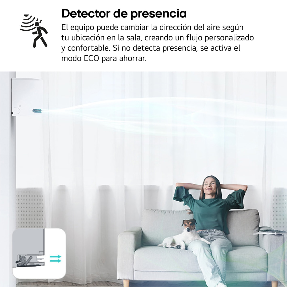 Aire acondicionado Split 1x1 LG Inverter con 3.010 frig/h y 3.440 kcal/h, WiFi - MAGNA12LX.SET Blanco-7