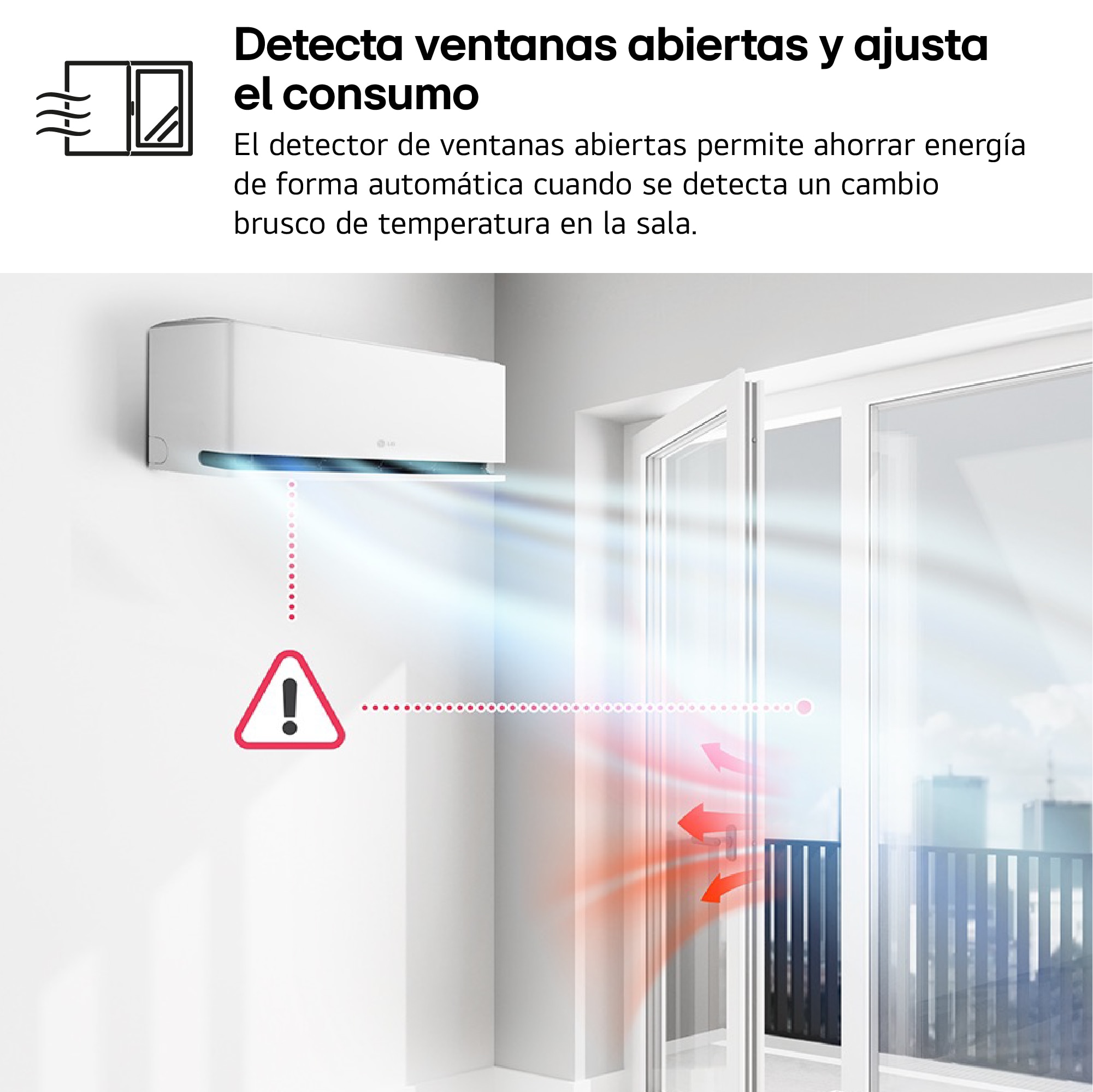 Aire acondicionado Split 1x1 LG Inverter con 3.010 frig/h y 3.440 kcal/h, WiFi - MAGNA12LX.SET Blanco-10