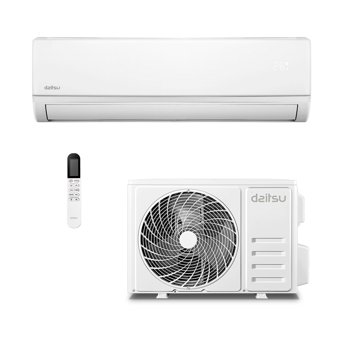 Aire acondicionado Split 1x1 Daitsu Inverter con 3009 frig/h y 3009 kcal/h, WiFi - Artic Lite DS 12KLF Blanco-3