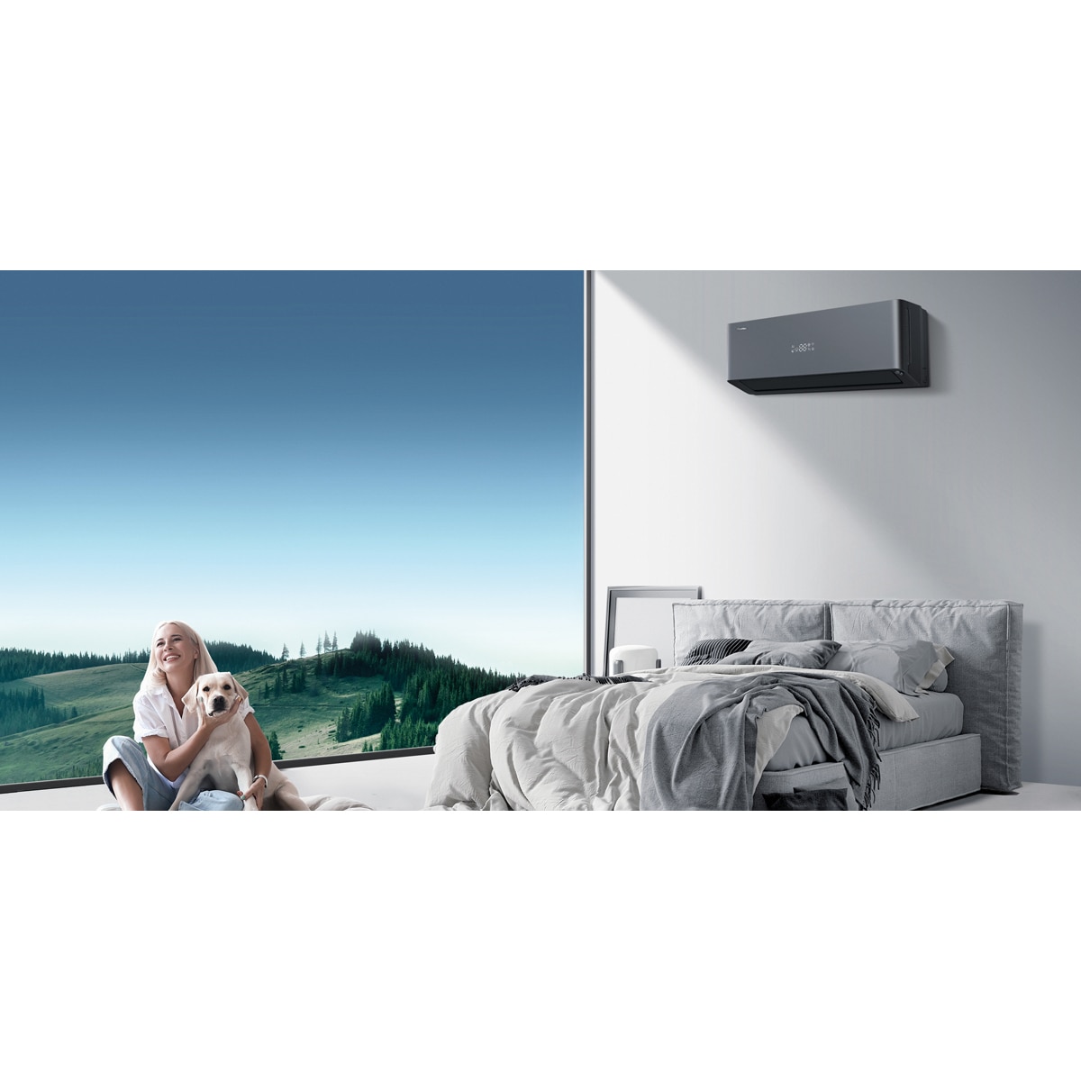 Aire acondicionado Split 1x1 Hisense Inverter con 3010 frig/h y 3354 kcal/h WiFi - QH35XV4B Negro-13