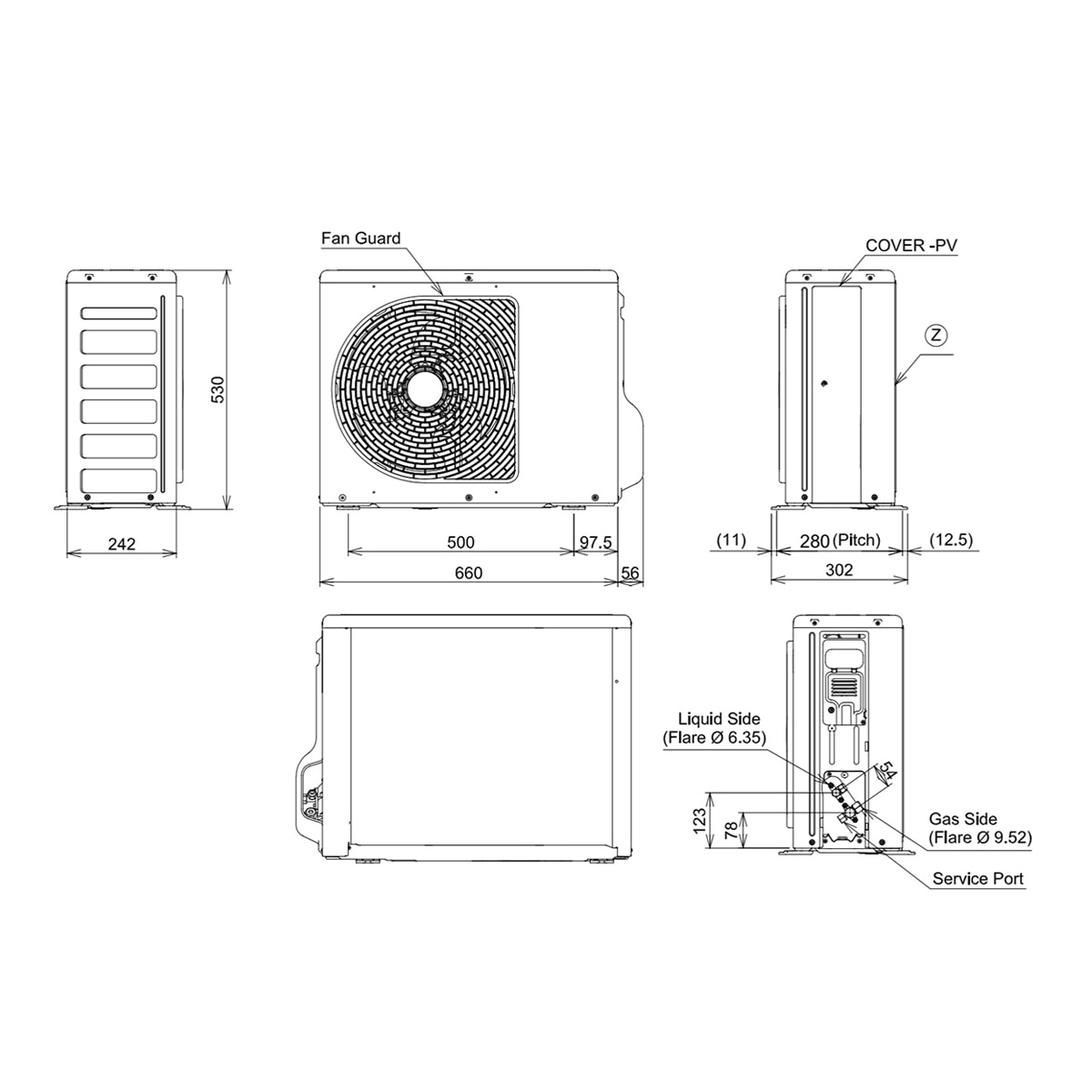 Aire acondicionado Split 1x1 Toshiba Inverter con 2.150 frig/h  y 2.752 Kcal/h - Seiya CONNECT10 Blanco-2