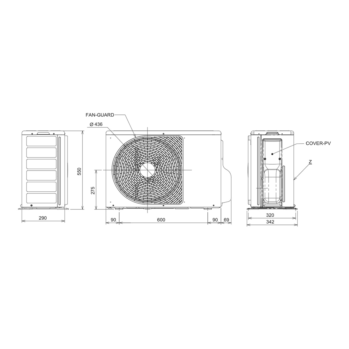 Aire acondicionado Split 1x1 Toshiba Inverter con 6.020 frig/h y 6.680 Kcal/h - Seiya CONNECT24 Blanco-2