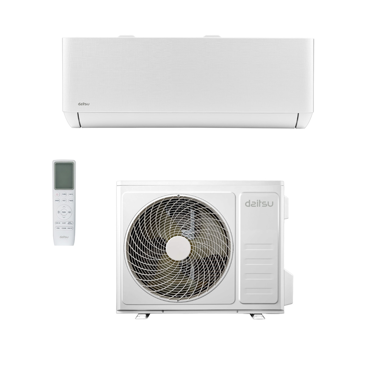 Aire acondicionado Split 1x1 Daitsu Inverter con 5934 Frig/h y 6106 Kcal/h - DS-24KTP Blanco-5