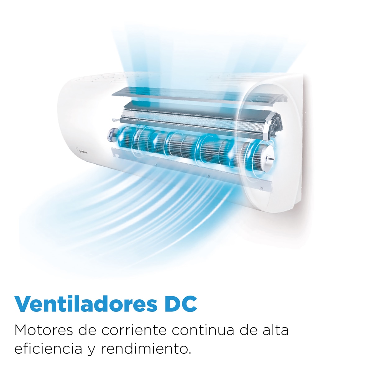 Aire acondicionado Split 1x1 Midea Inverter con 2262 frig/h  y 2520 kcal/h - Solstice 26(09)N8 Blanco-18