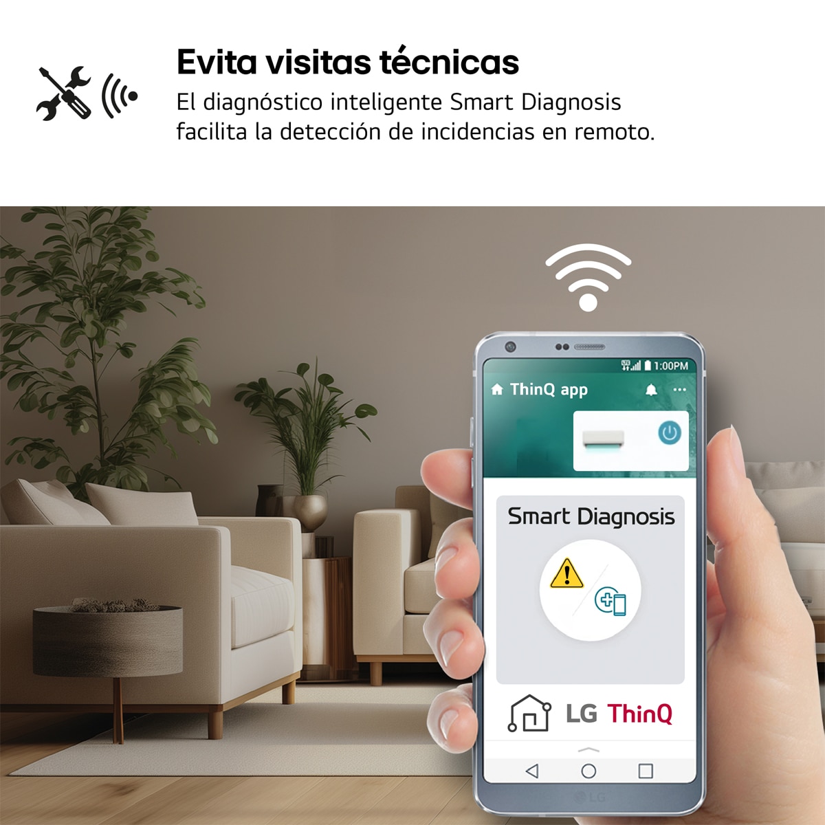 Aire acondicionado Split 1x1 LG Inverter  2150 Frig  y  2750 Kcal, Wifi - LGSTART09Z.SET Blanco-6