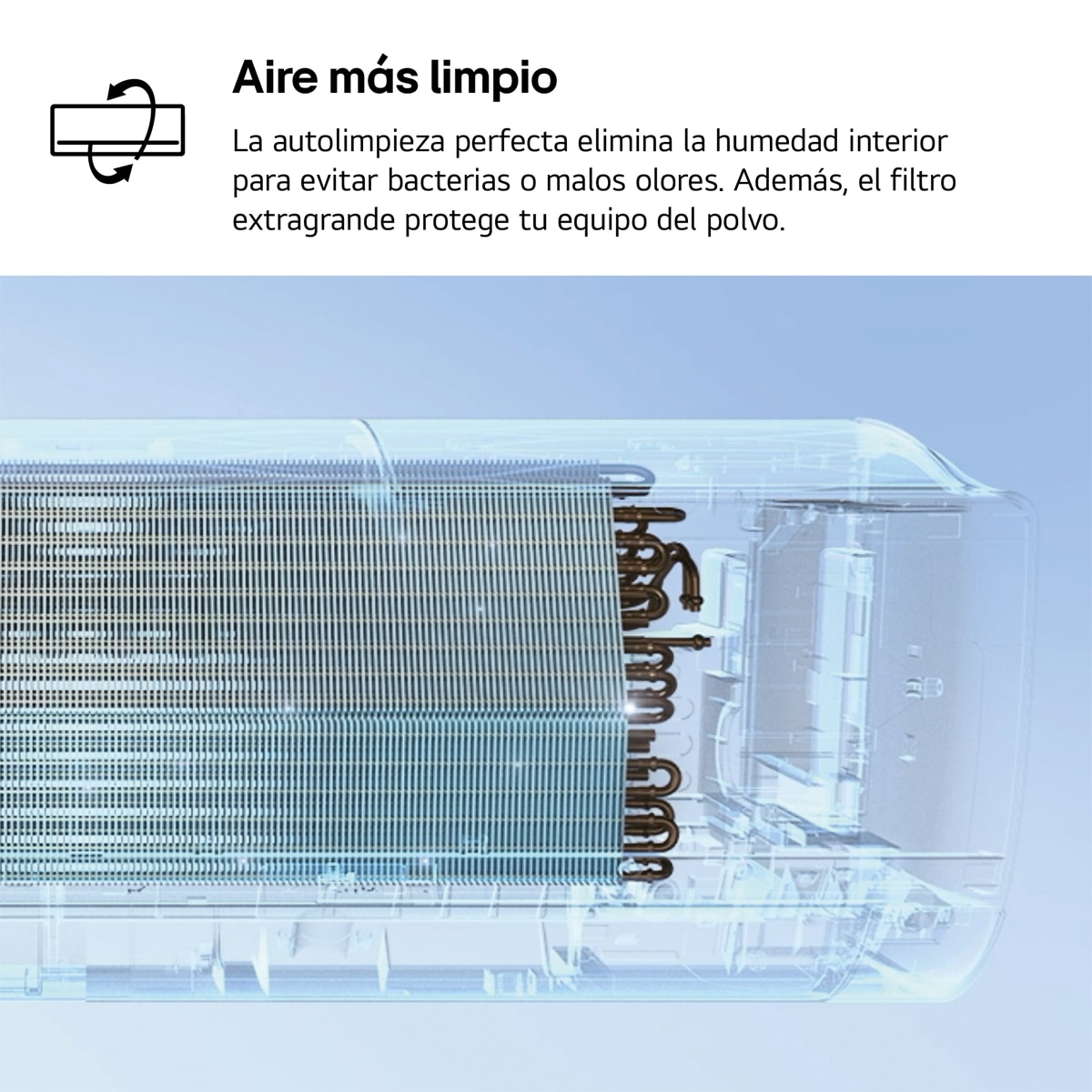 Aire acondicionado Split 1x1 LG Inverter  2150 Frig  y  2750 Kcal, Wifi - LGSTART09Z.SET Blanco-8