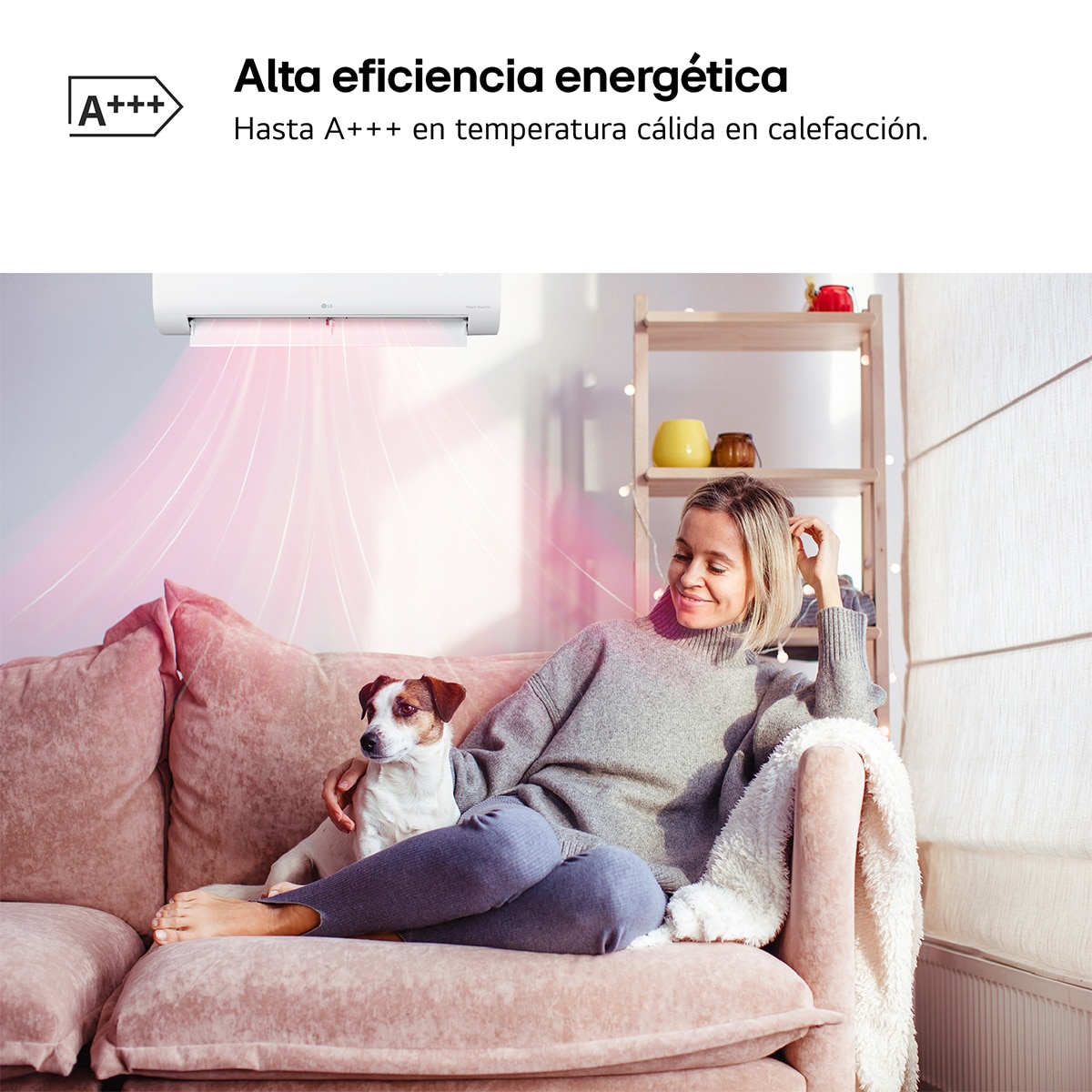 Aire acondicionado Split 1x1 LG Inverter  3010 Frig  y  3.268 Kcal, Wifi - LGSTART12Z.SET Blanco-8